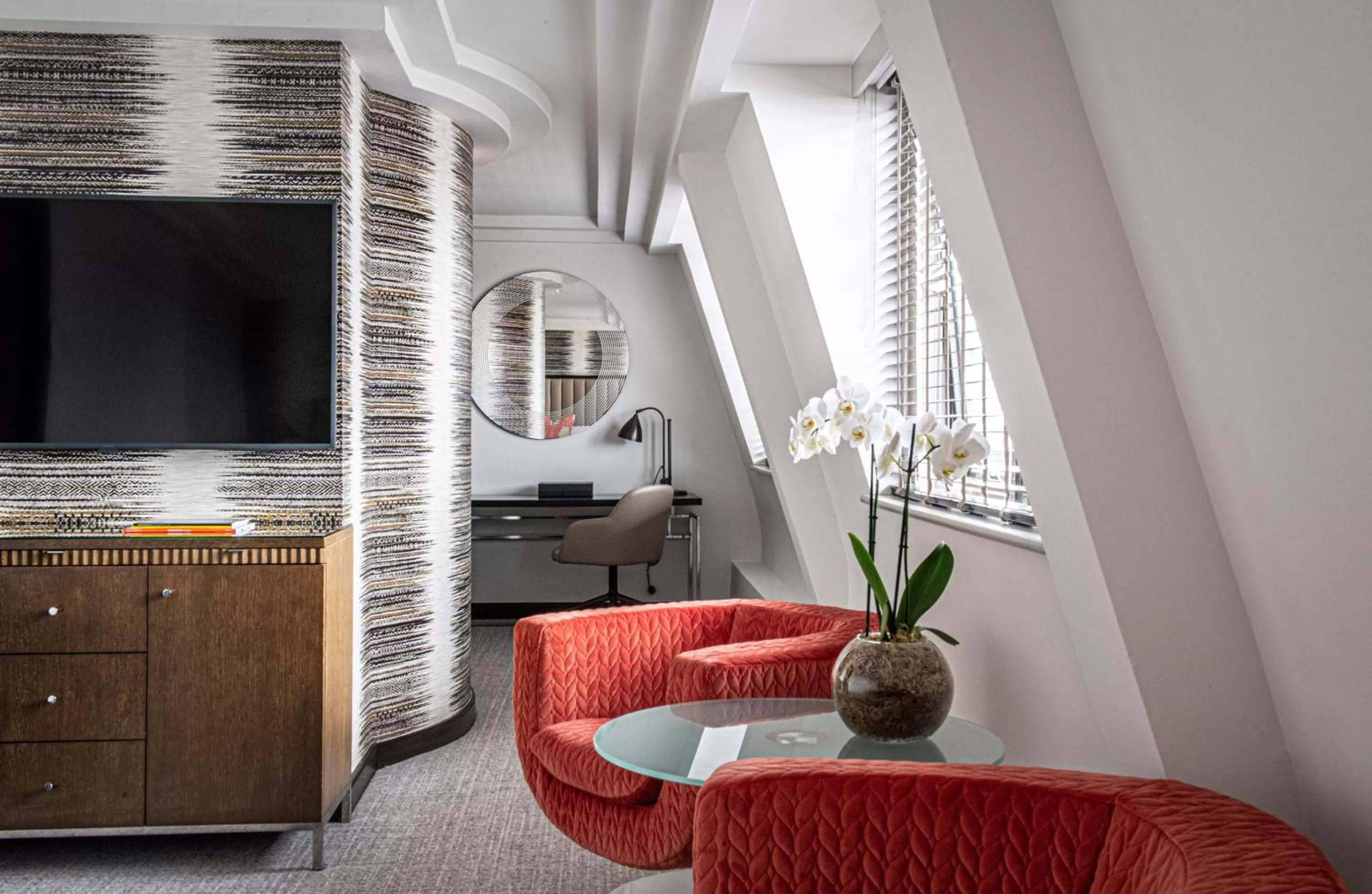 Seating area in The Marylebone Hotel