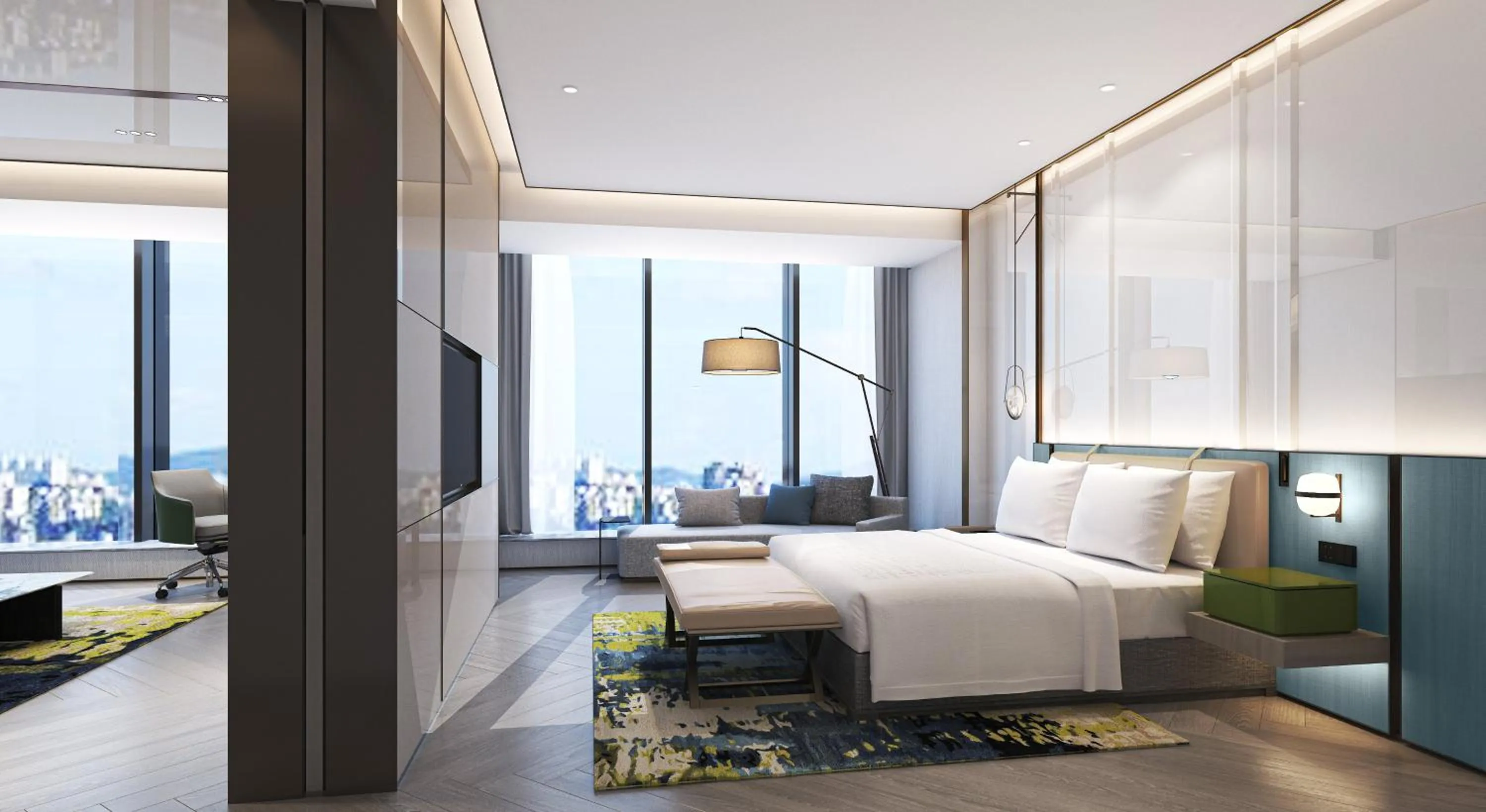 Photo of the whole room, Bed in Holiday Inn Changchun Oriental Plaza by IHG