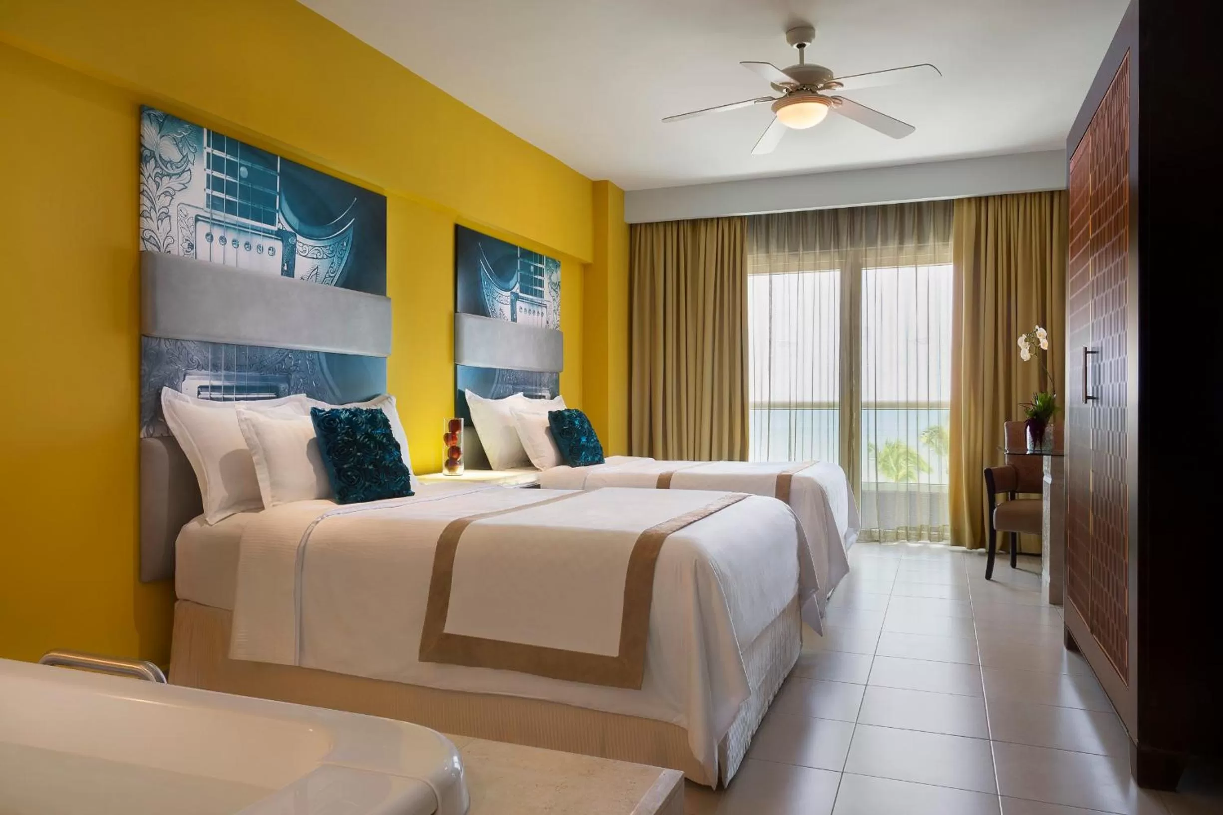 Bedroom, Bed in Hard Rock Hotel Vallarta All Inclusive