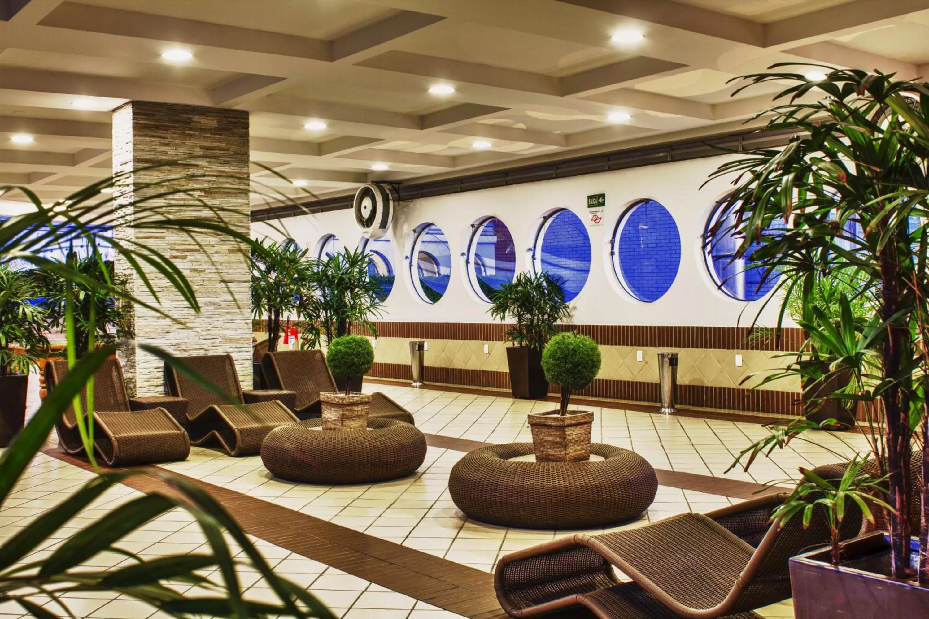 Lobby or reception in Bourbon Convention Hotel Santos