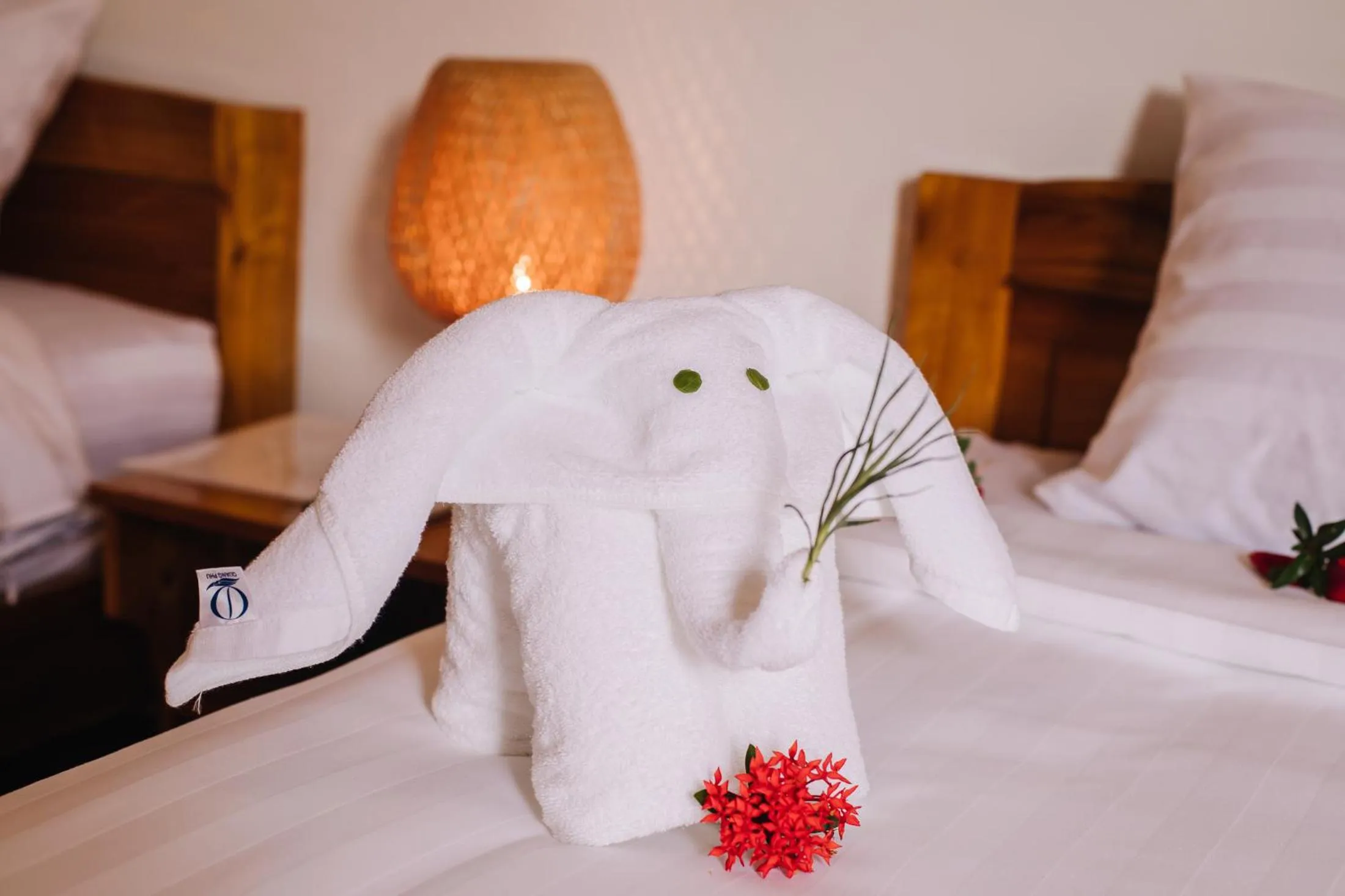 Decorative detail, Bed in Palm Hills Resort