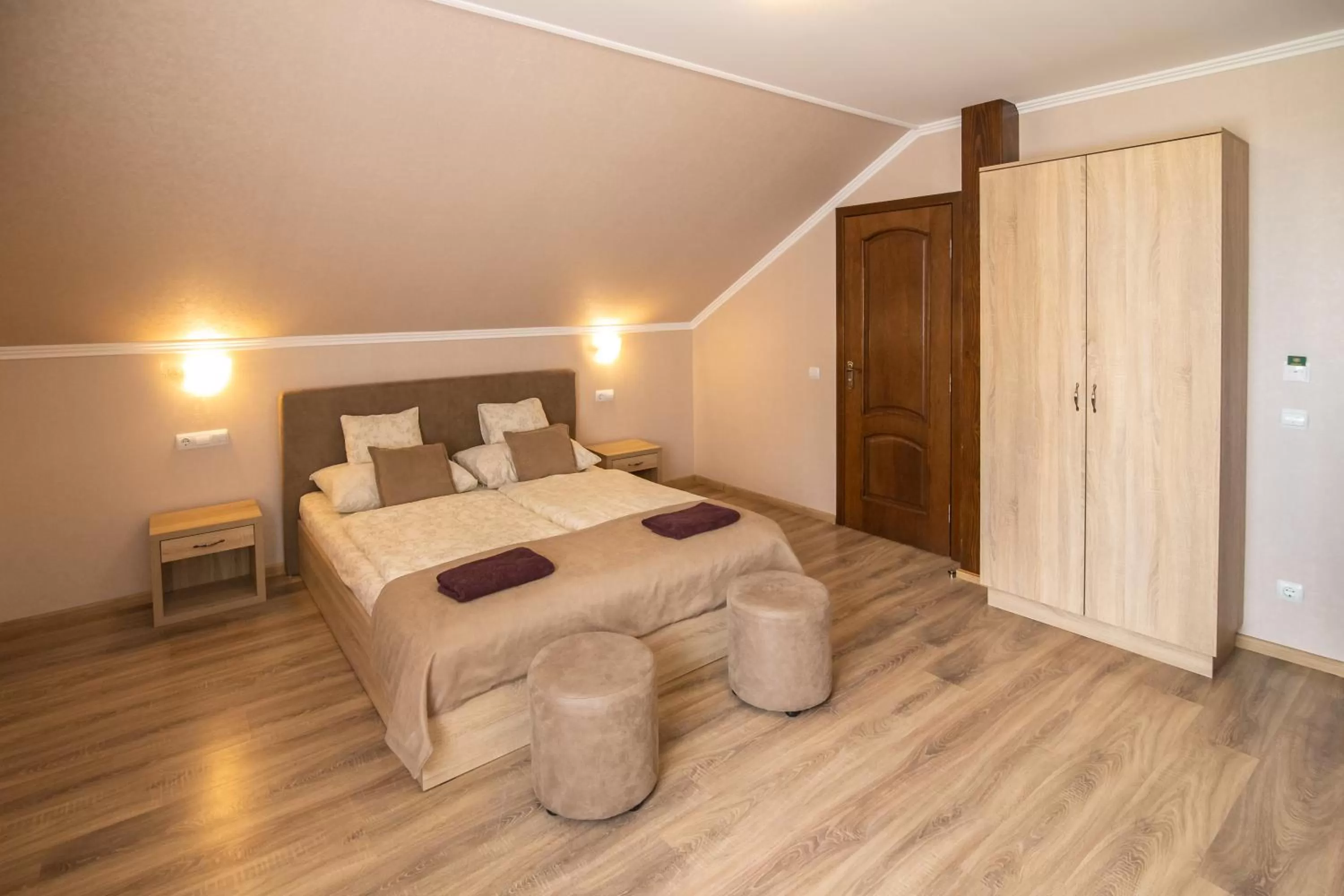 Photo of the whole room, Bed in Praktik Hotel & Restaurant