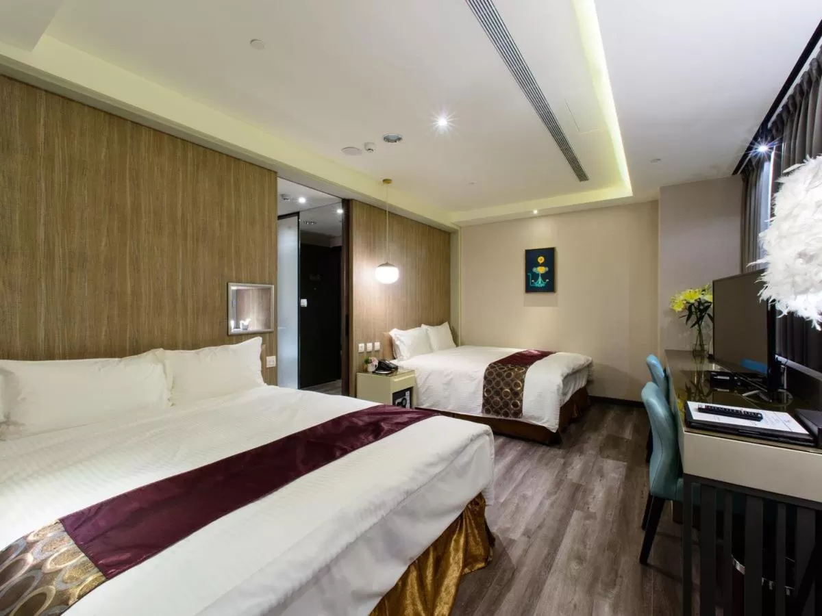 Bed in Stay Hotel - Taichung Zhongqing