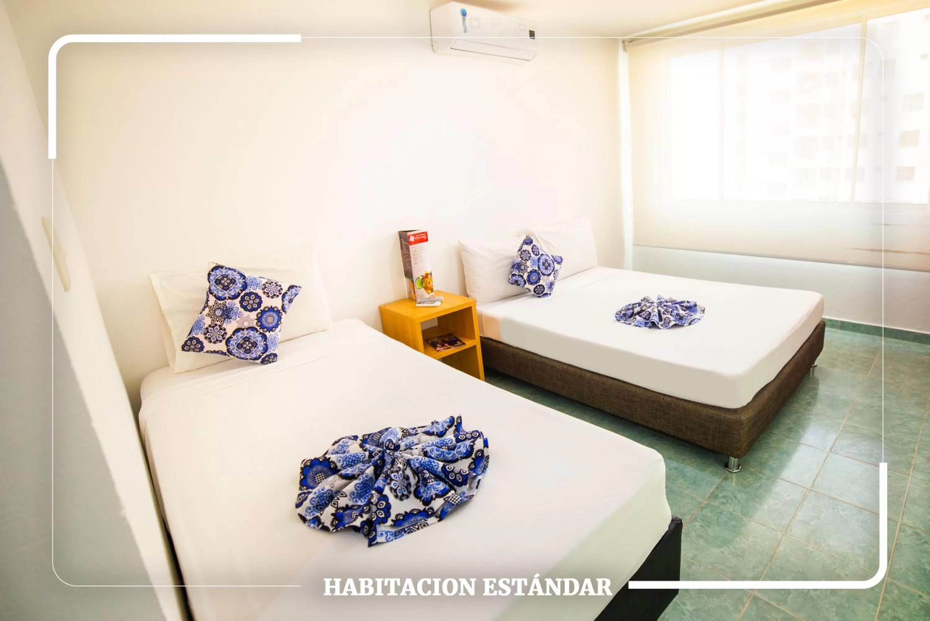 Bed in Hotel Portobahia Santa Marta Rodadero