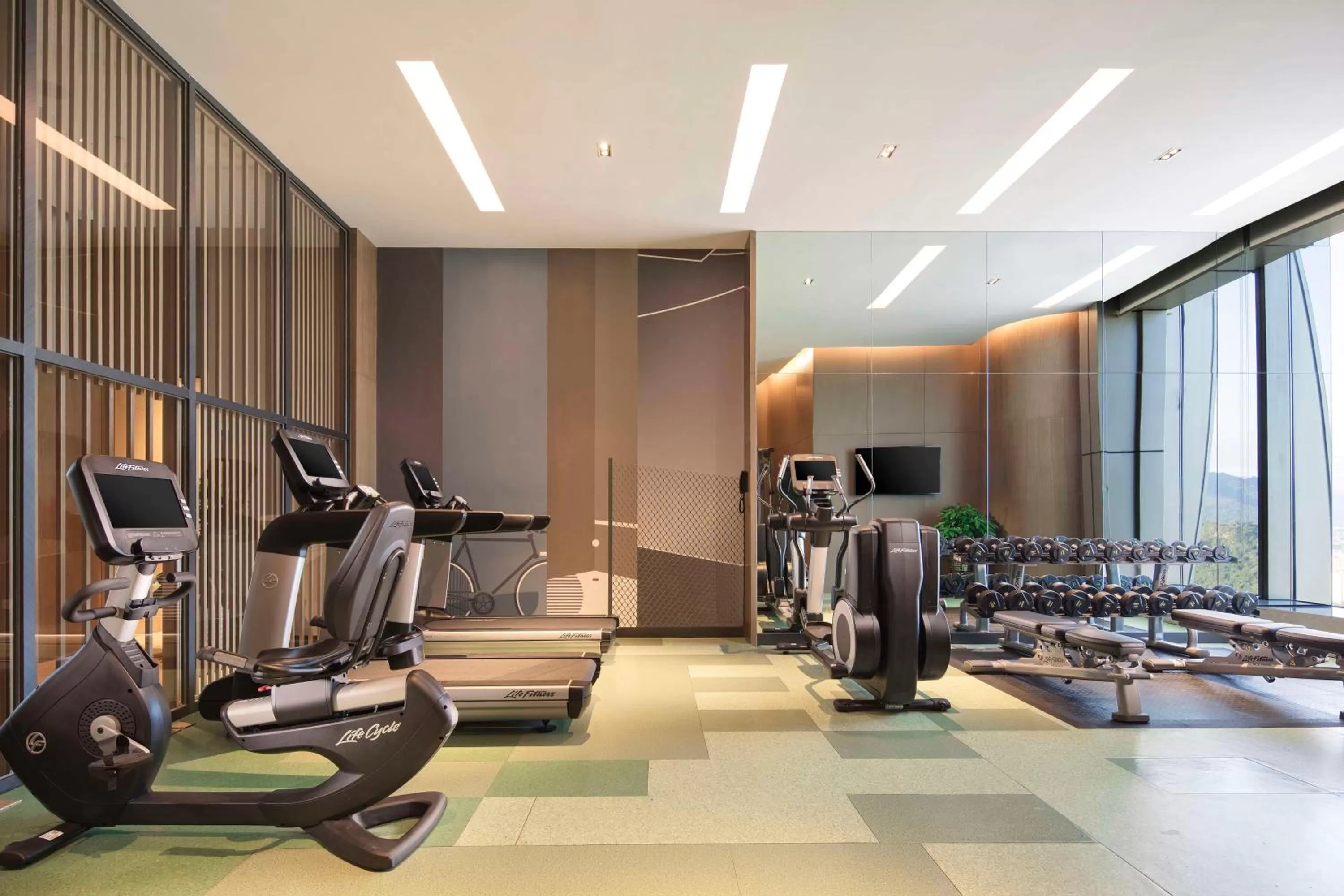 Fitness centre/facilities in Hyatt Place Sanya City Center