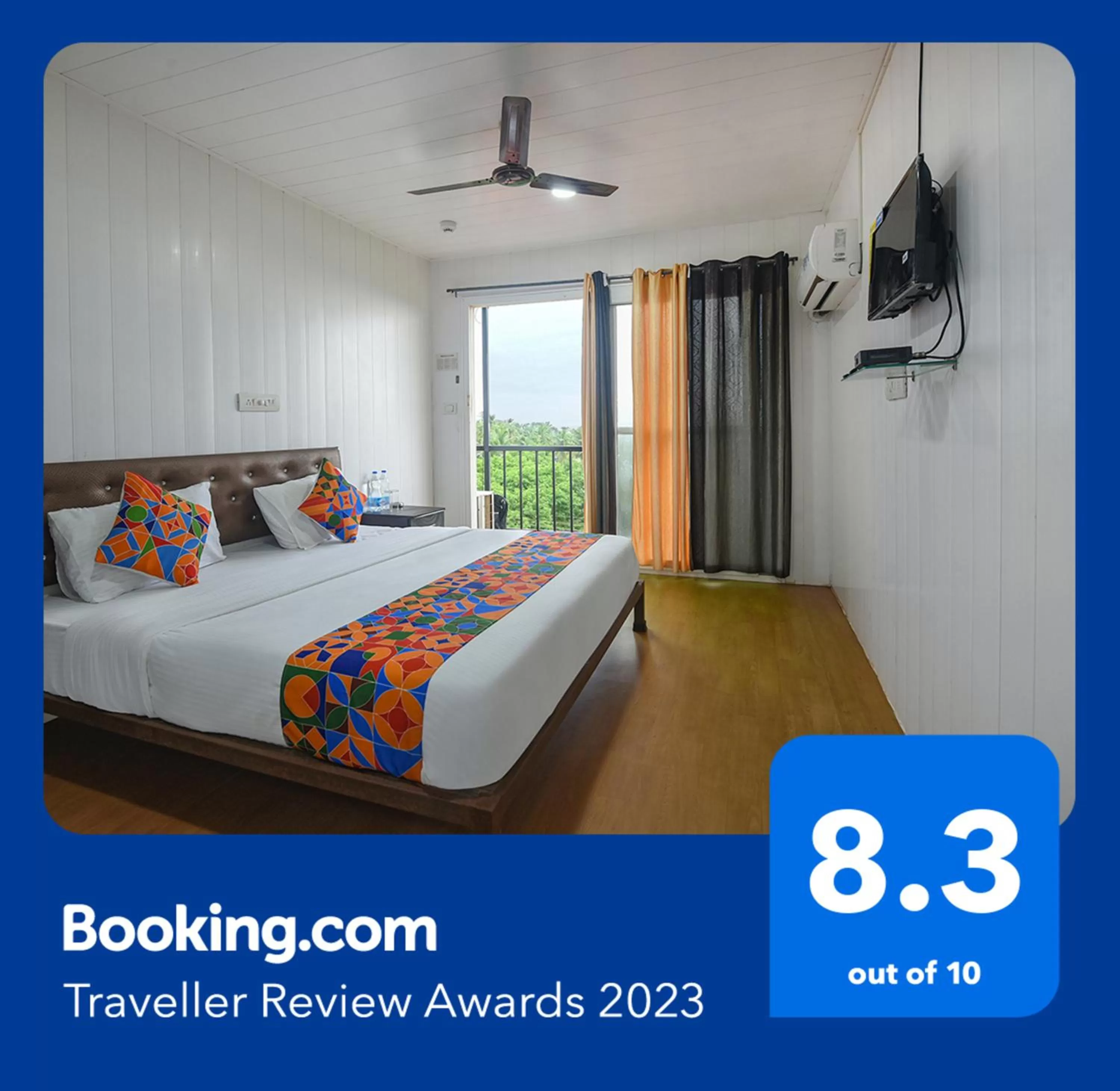 Living room in FabExpress Vincy Place, Mandrem Beach