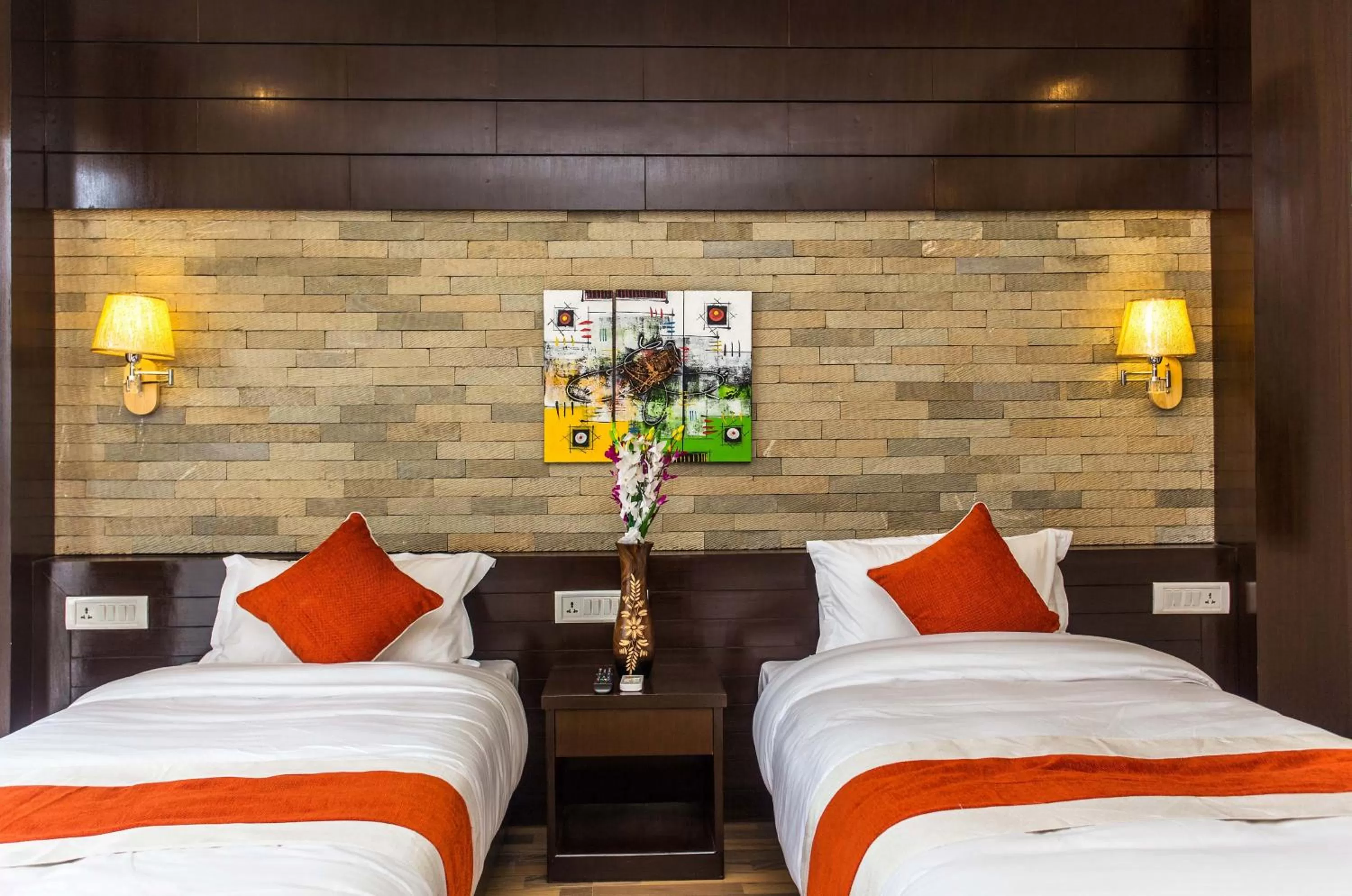 Decorative detail, Bed in Bodhi Suites Boutique Hotel and Spa