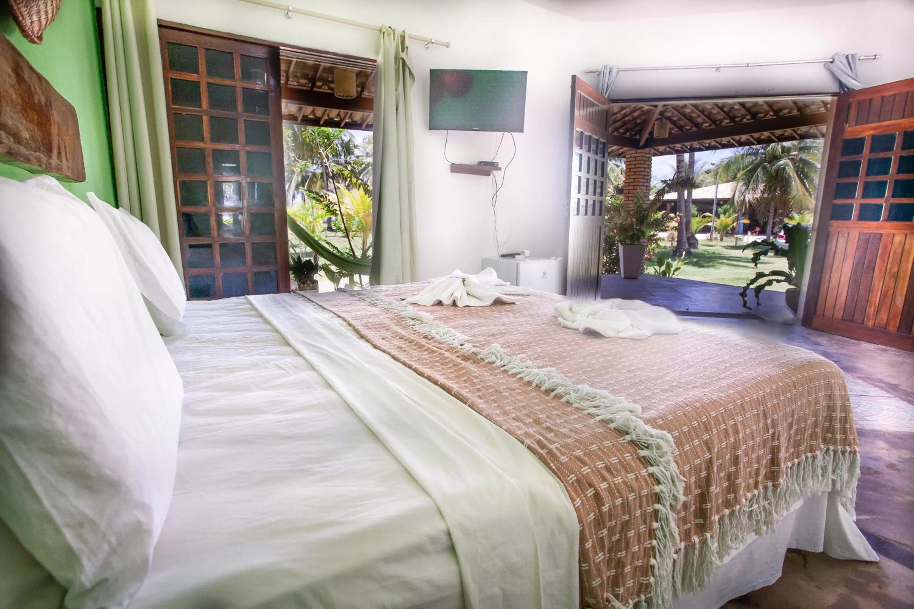 Bed in Pousada e Restaurante Encanto das Águas