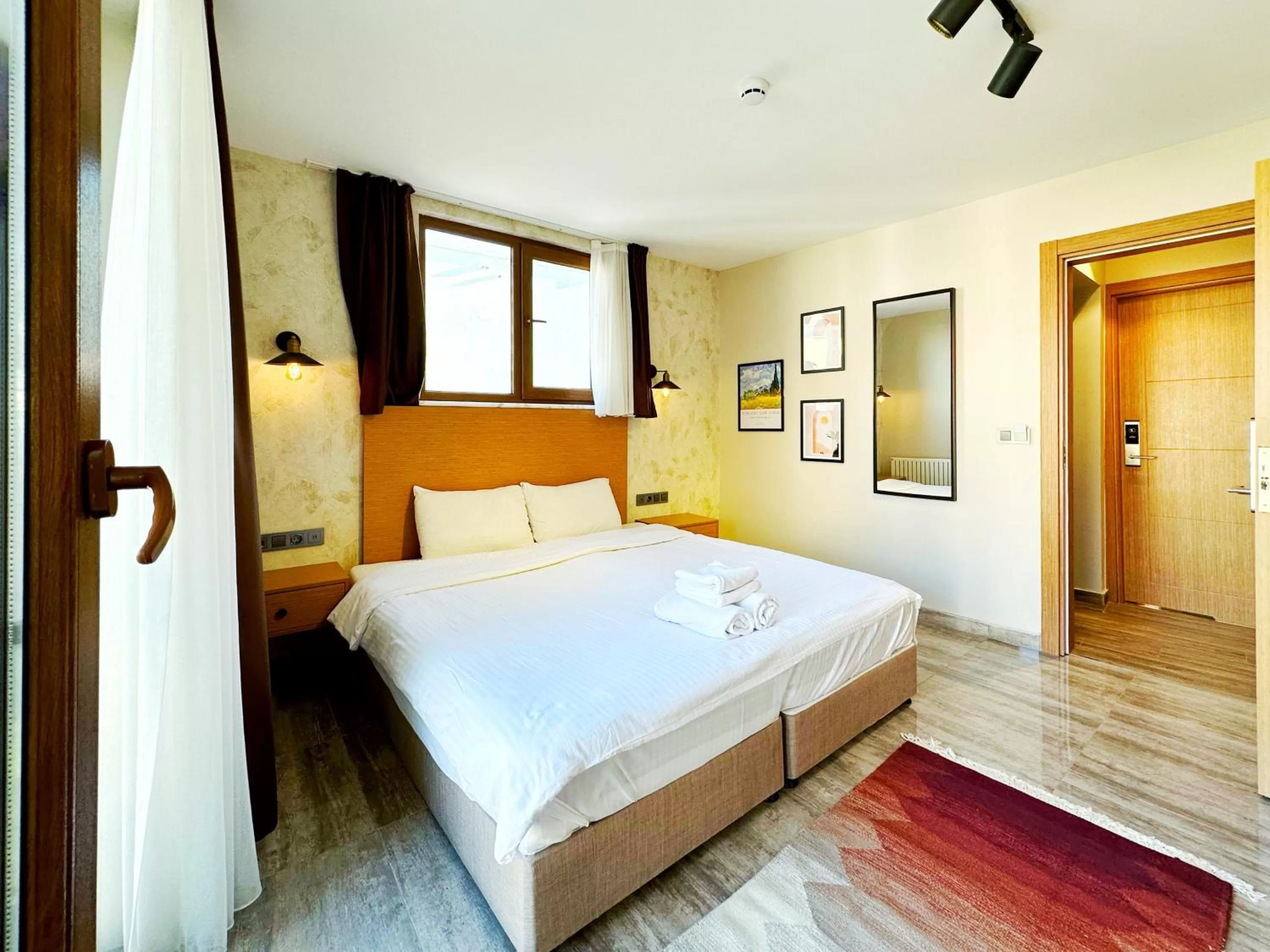 Bed in Sultan Pier Hotel