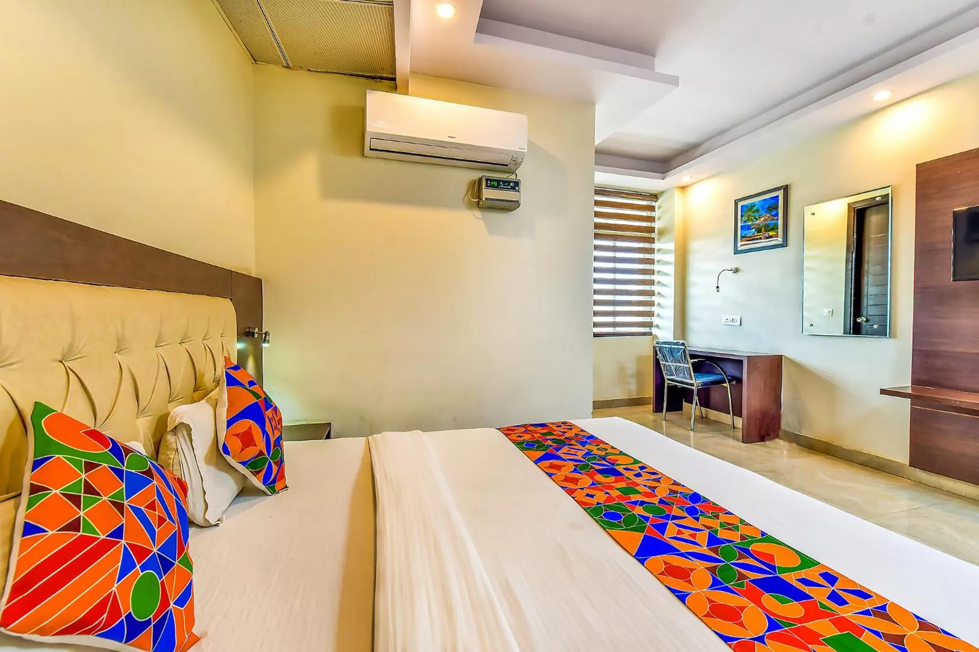 Bed in FabHotel Surya Residency GMS Road