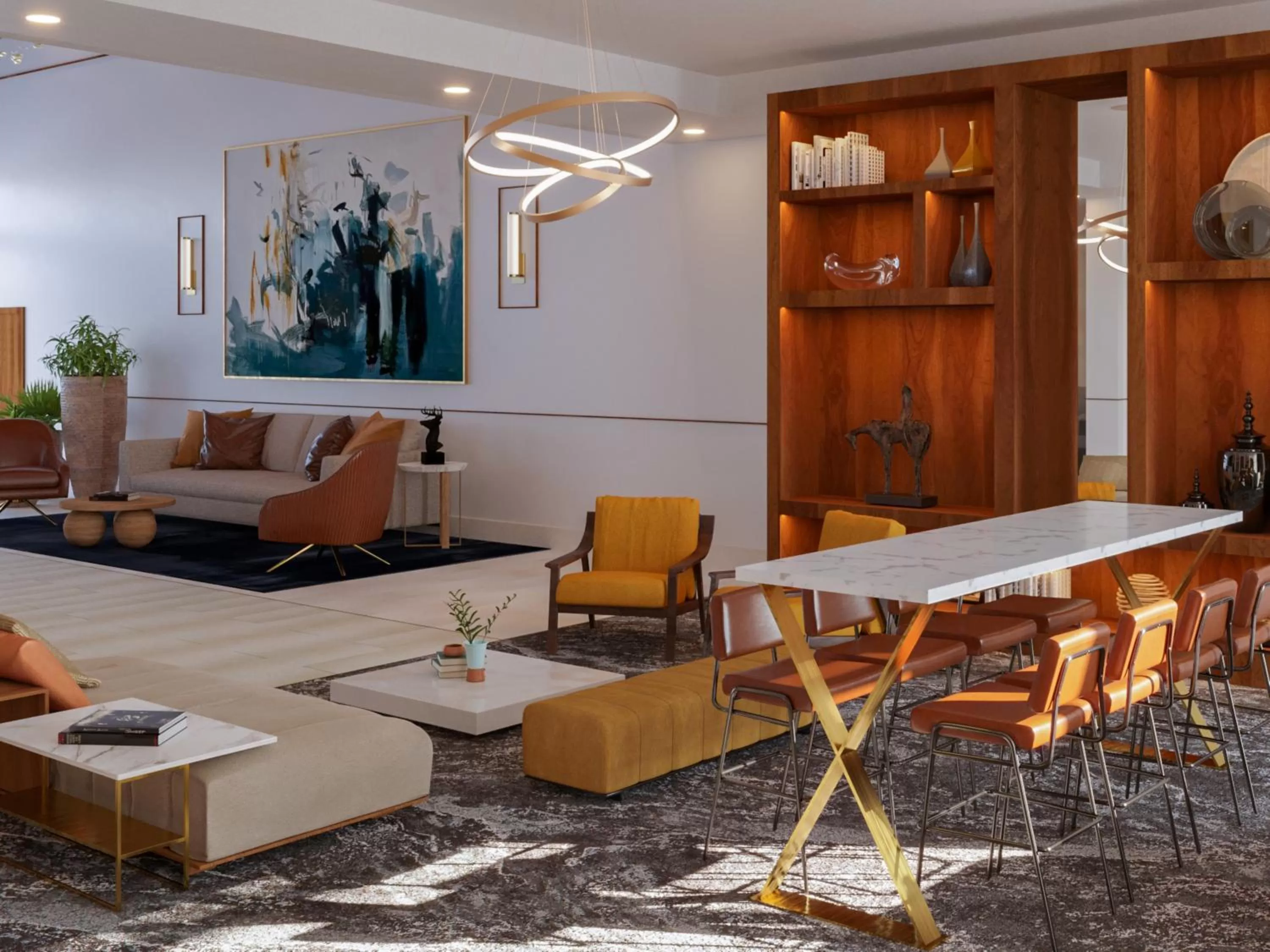 Seating area in DoubleTree by Hilton Houston Westchase