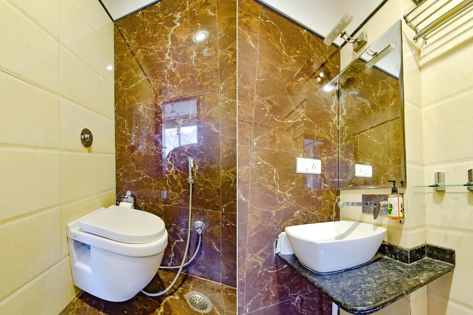 Bathroom in FabHotel Resolute Gopalpura