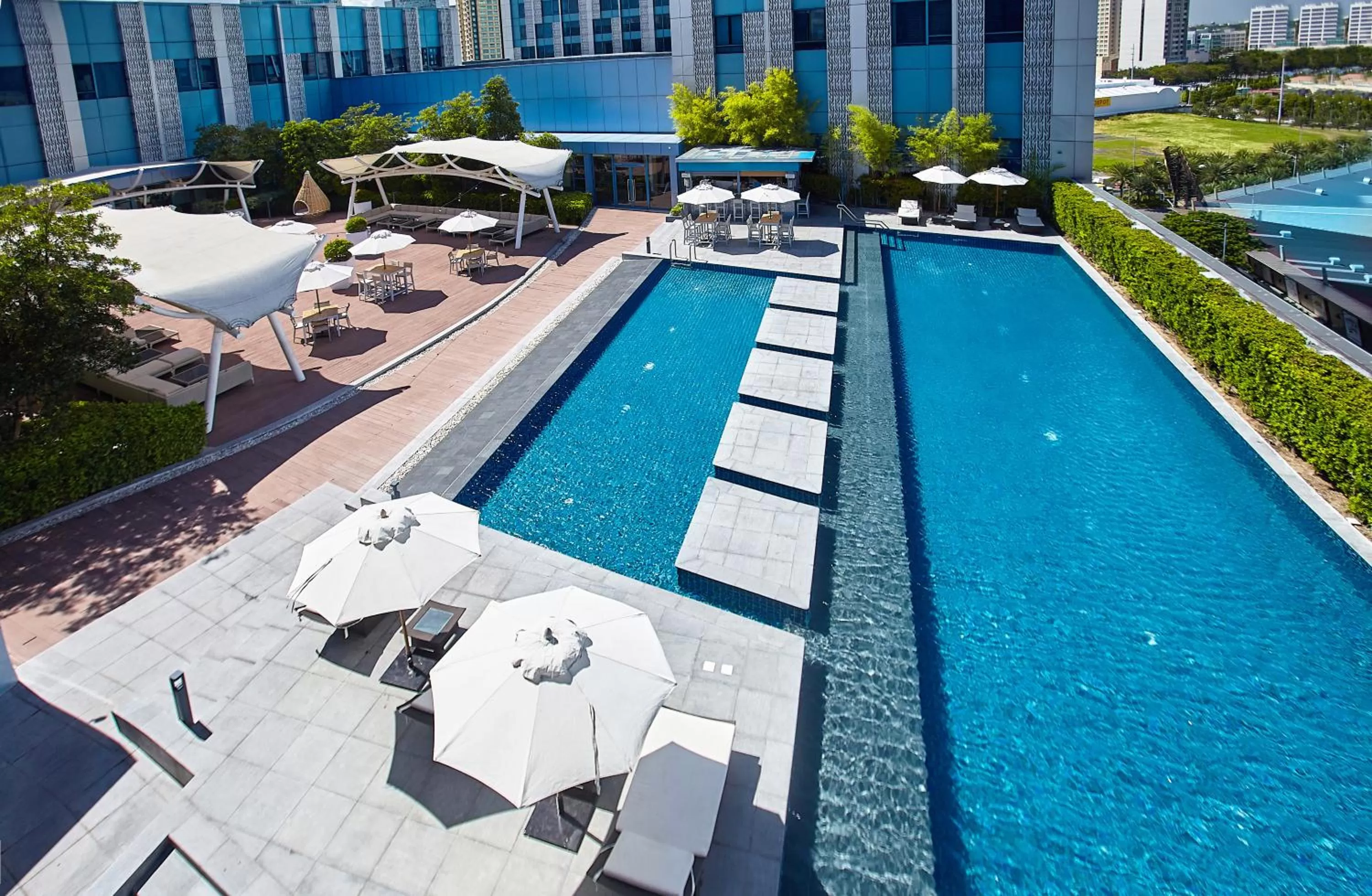 Swimming pool in Quest Plus Filinvest City Manila