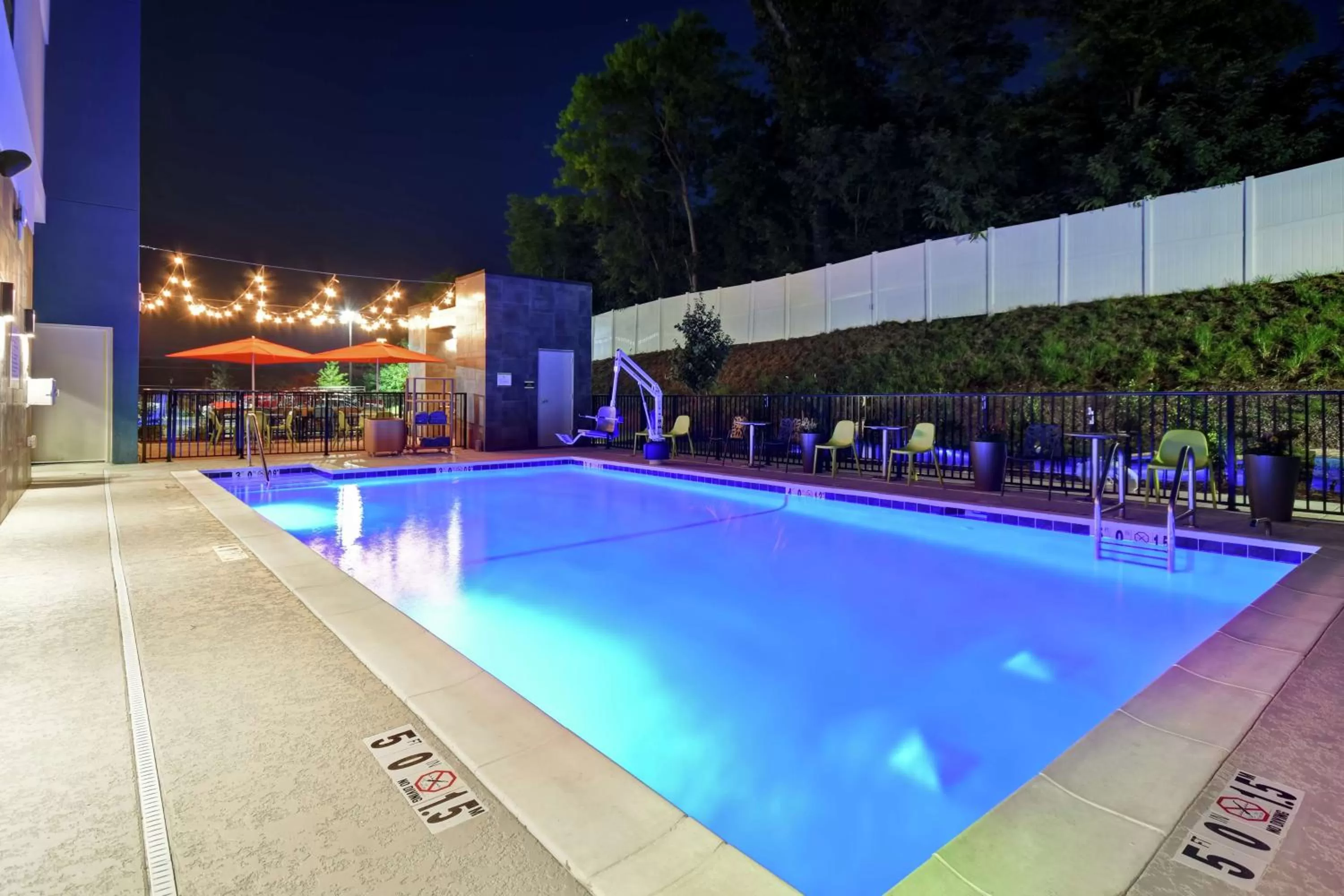 Pool view in Home2 Suites By Hilton Birmingham/Fultondale, Al