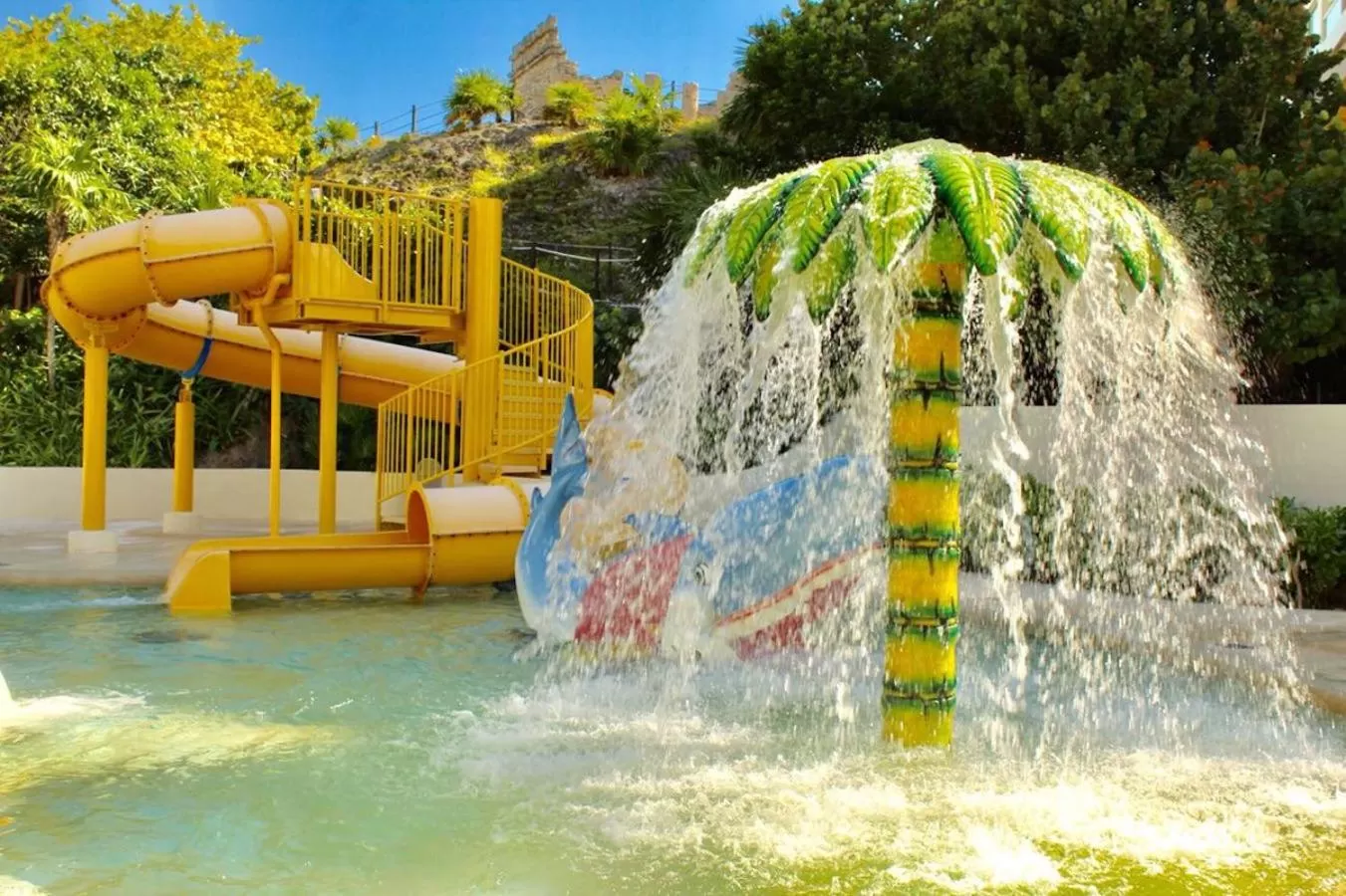 Aqua park, Water Park in Condos inside an Ocean Front Hotel Resort