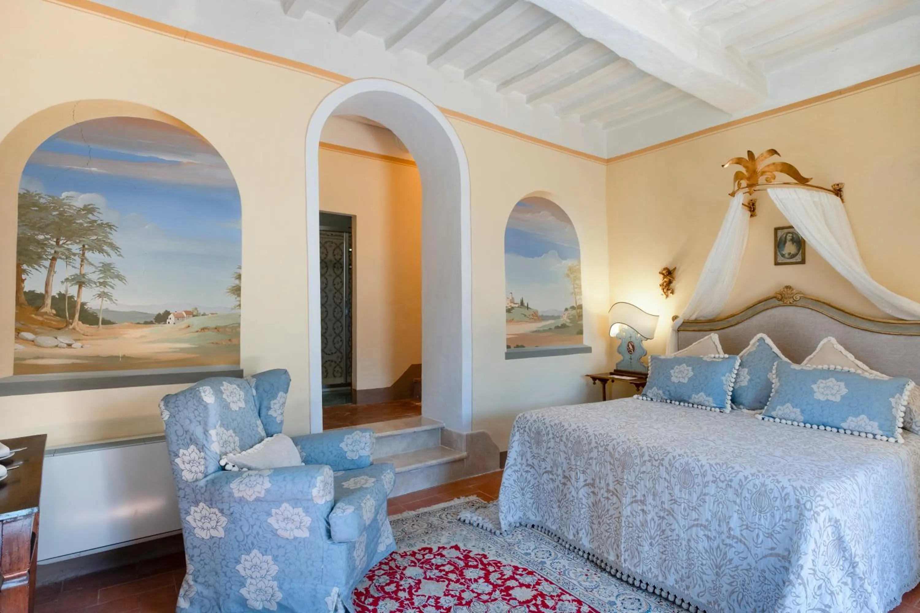 Bedroom, Bed in Il Falconiere Relais & Spa