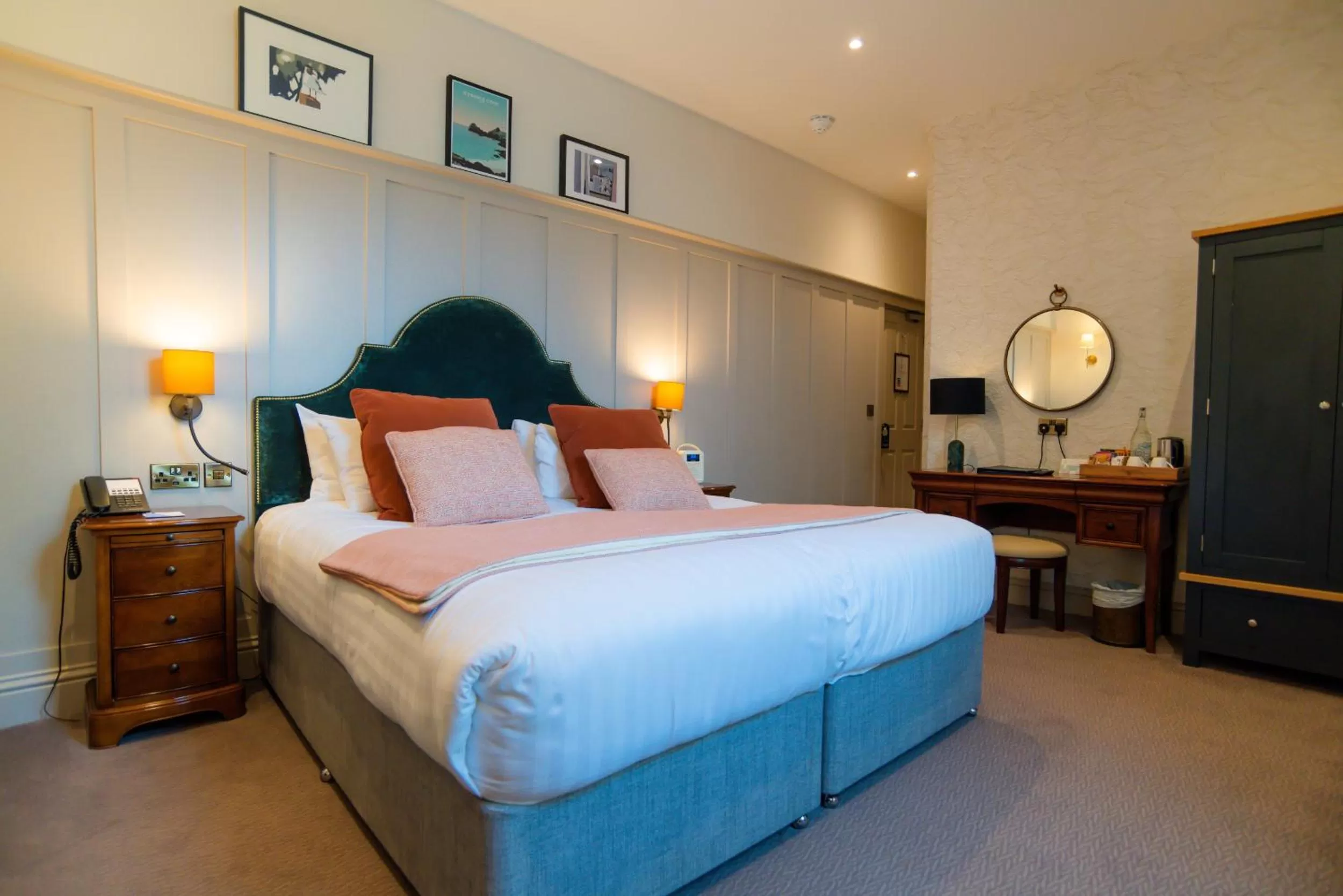 Bed in Mullion Cove Hotel & Spa