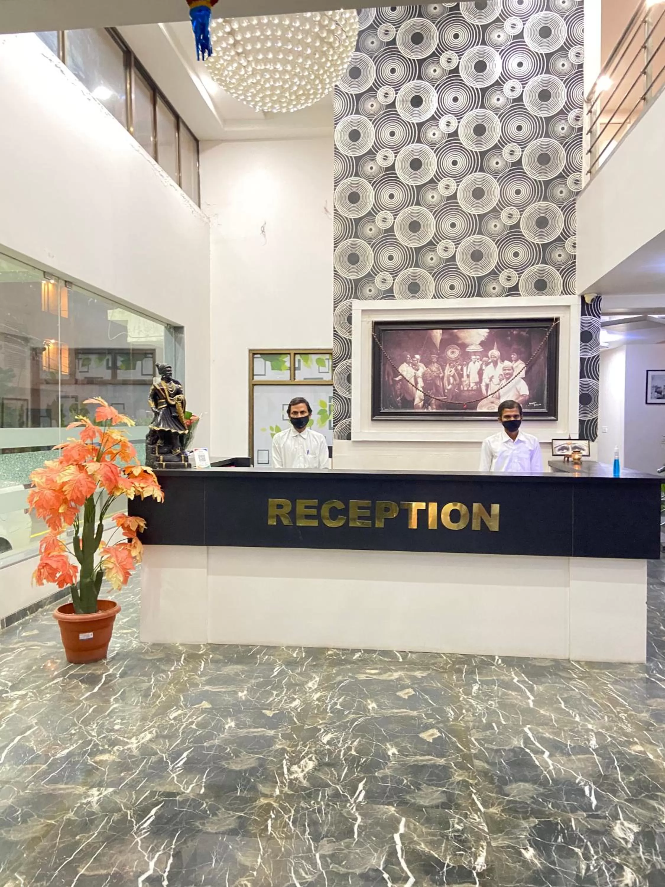 Lobby or reception in Hotel Sai Bansi