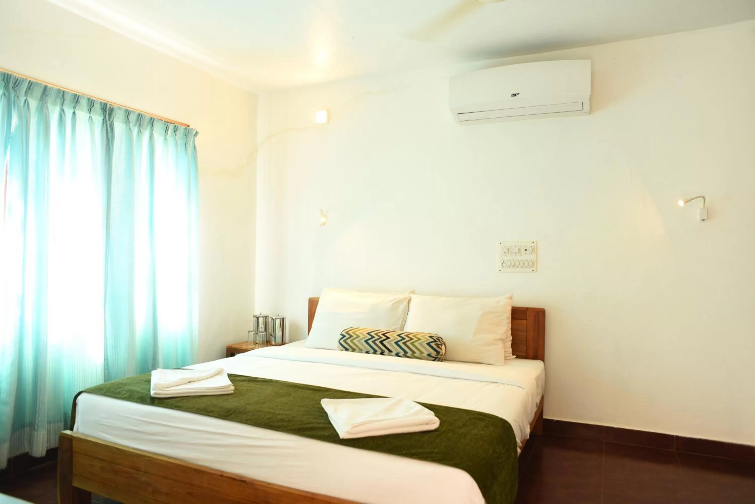 Bedroom, Bed in Red Earth - Gokarna