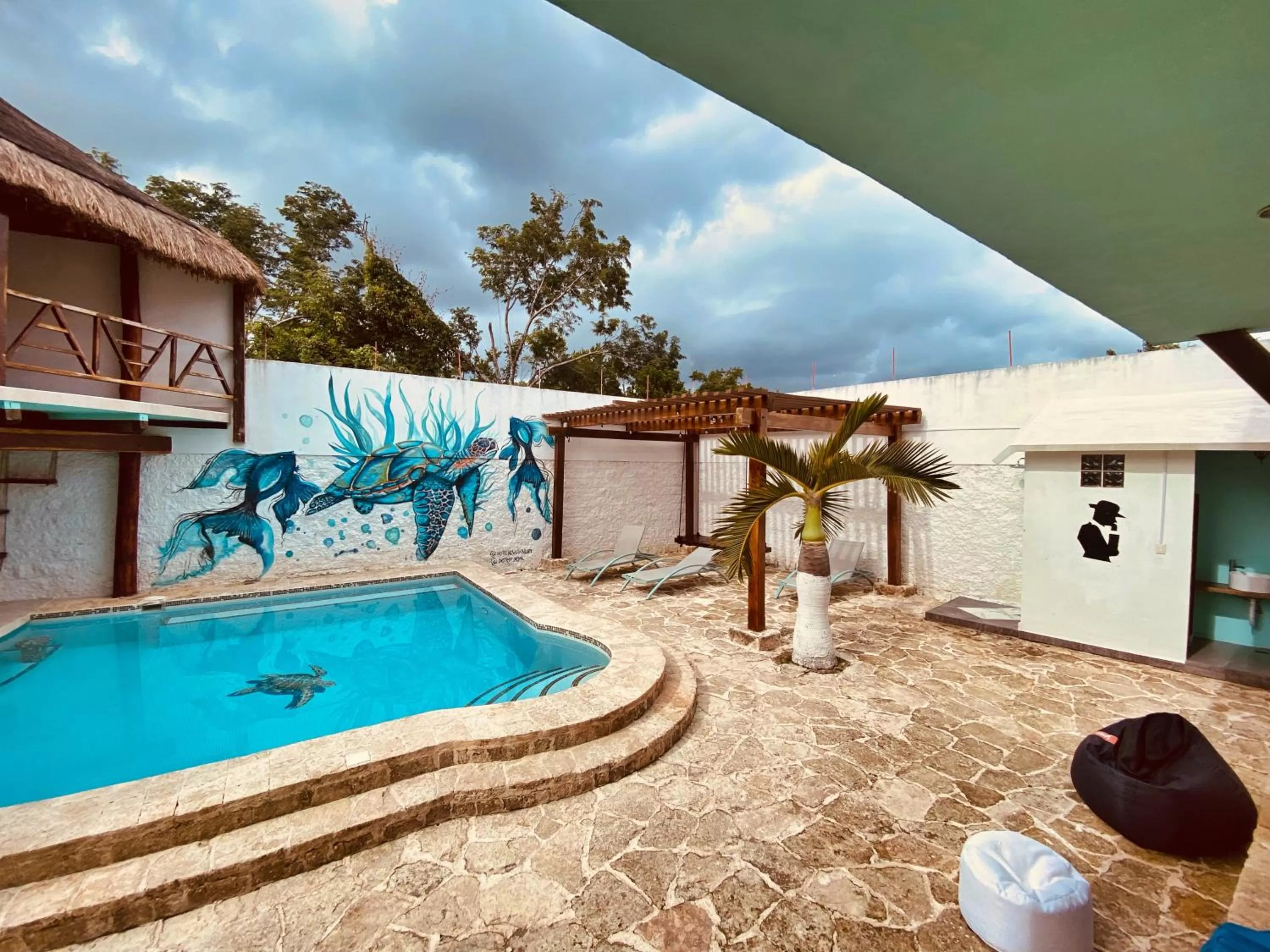 Swimming pool in Howlita Tulum - Adult Only
