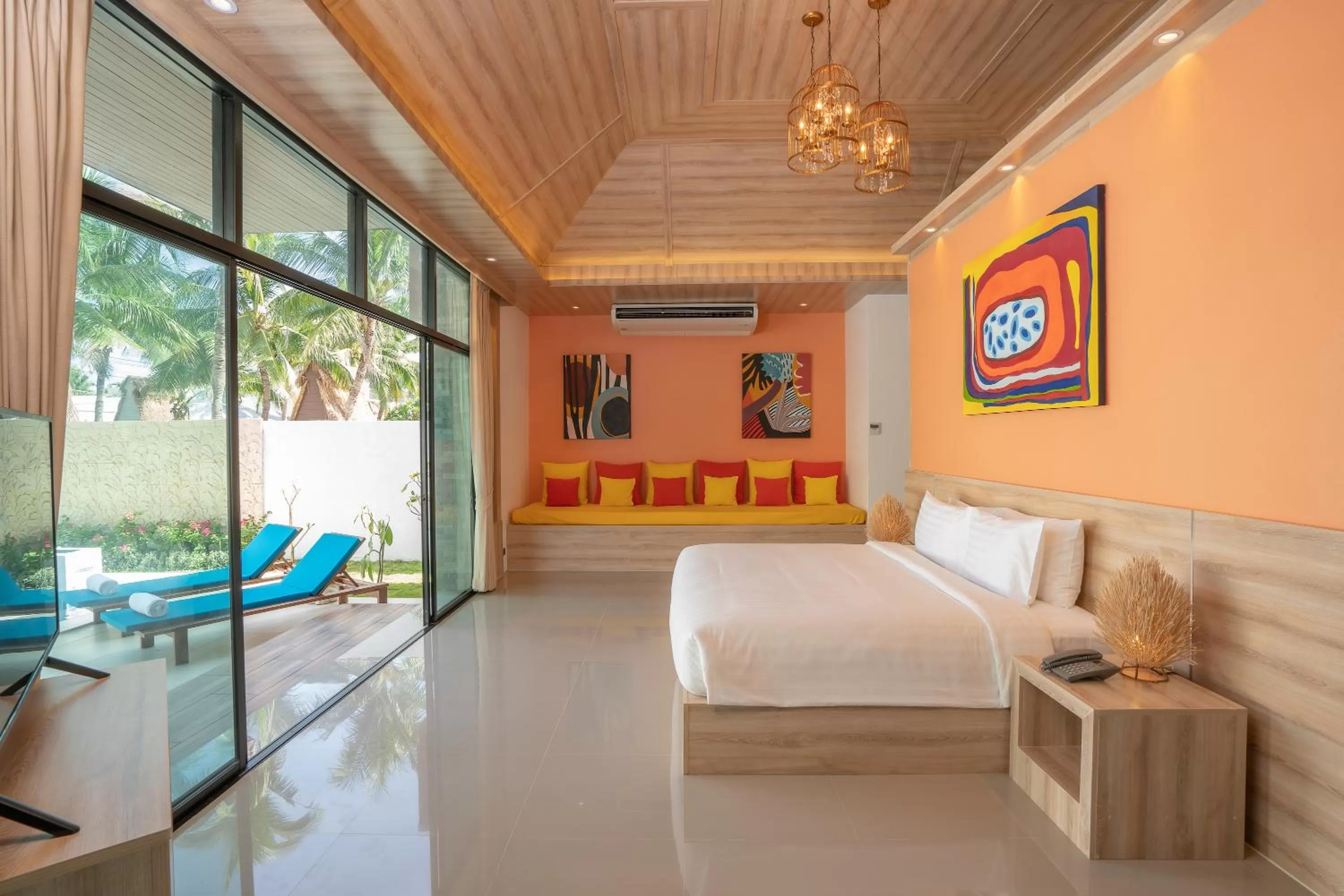 Bedroom, Bed in Dhevan Dara Resort & Spa Hua Hin - Pool Villa