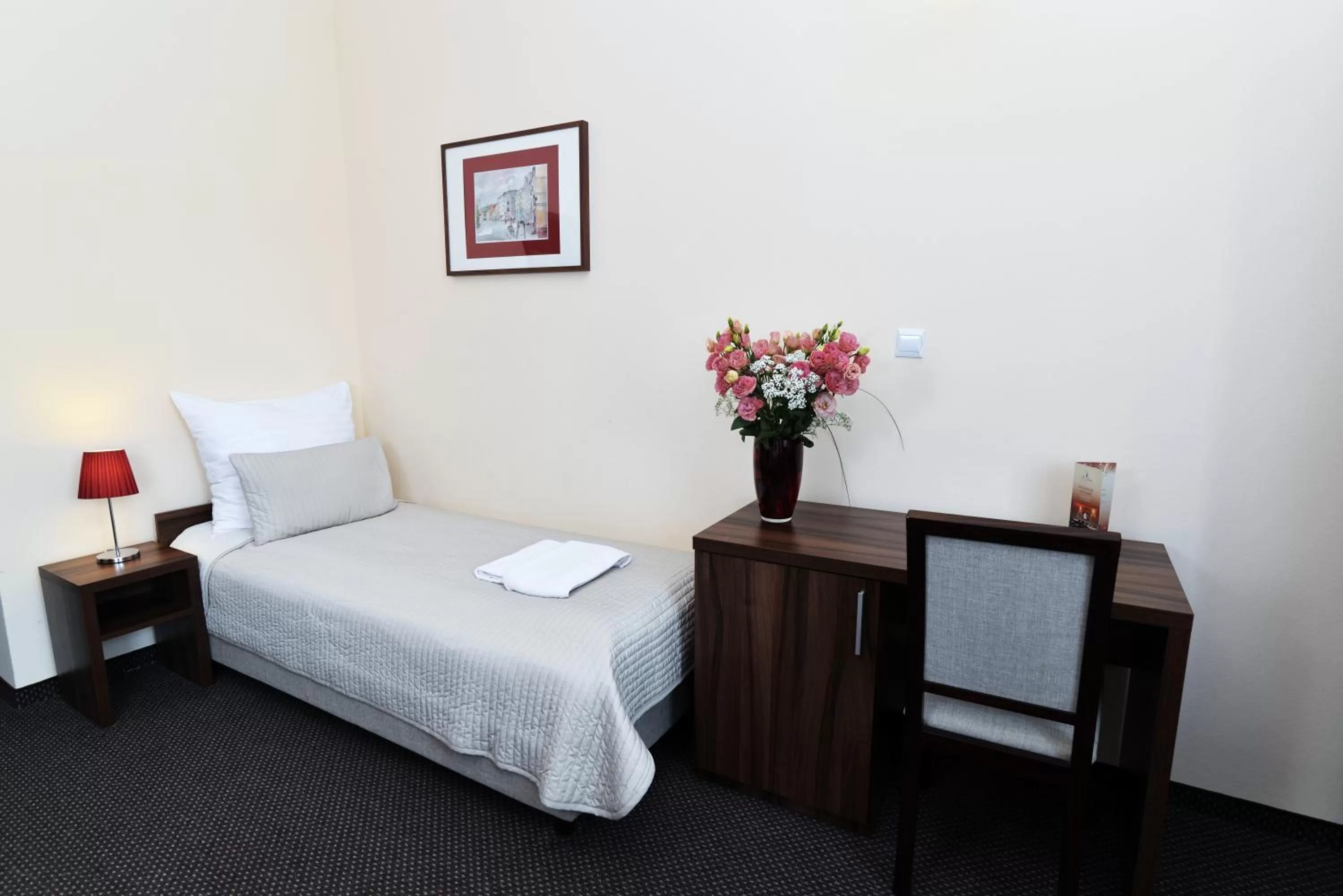 Bed in Hotel Pod Jeleniem