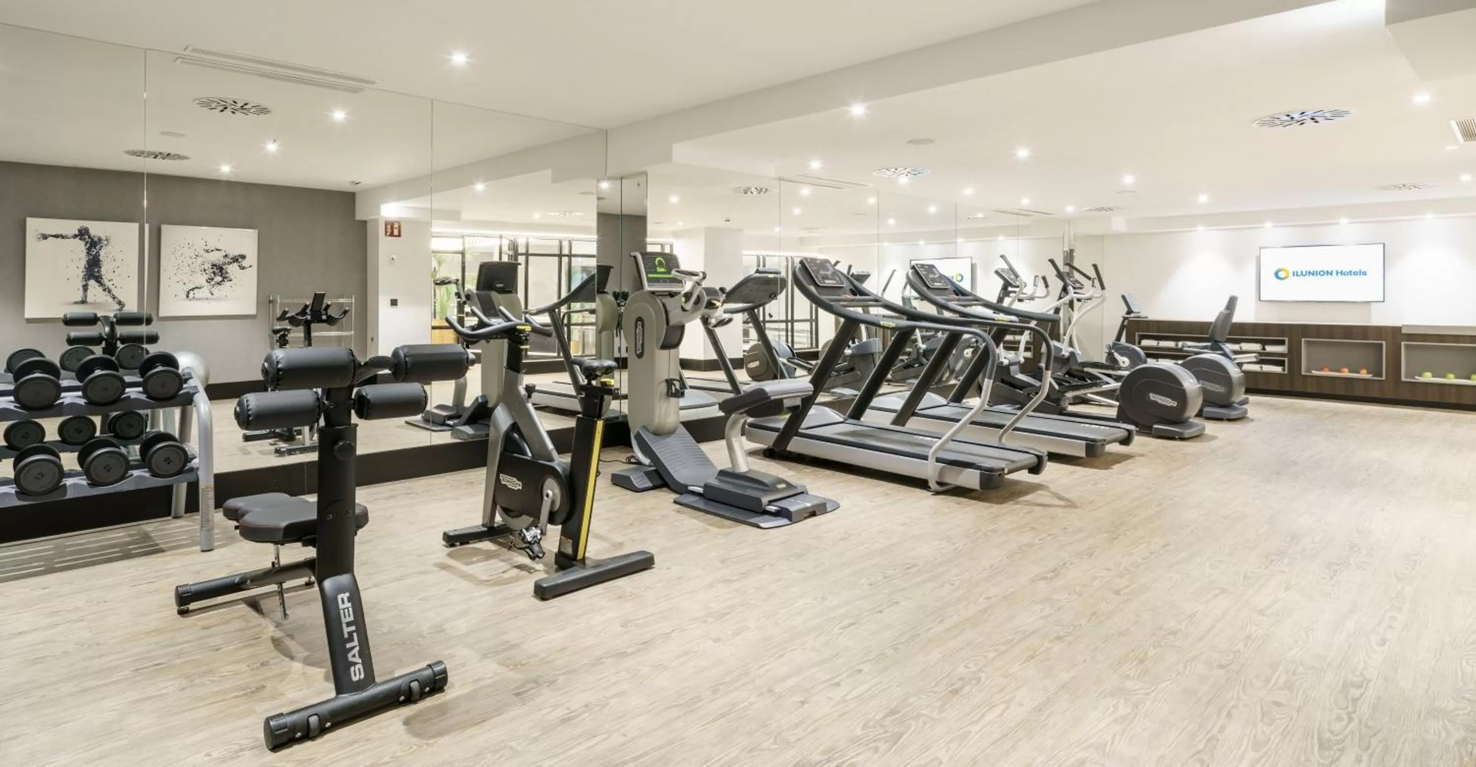 Fitness centre/facilities in Hotel Ilunion Bilbao