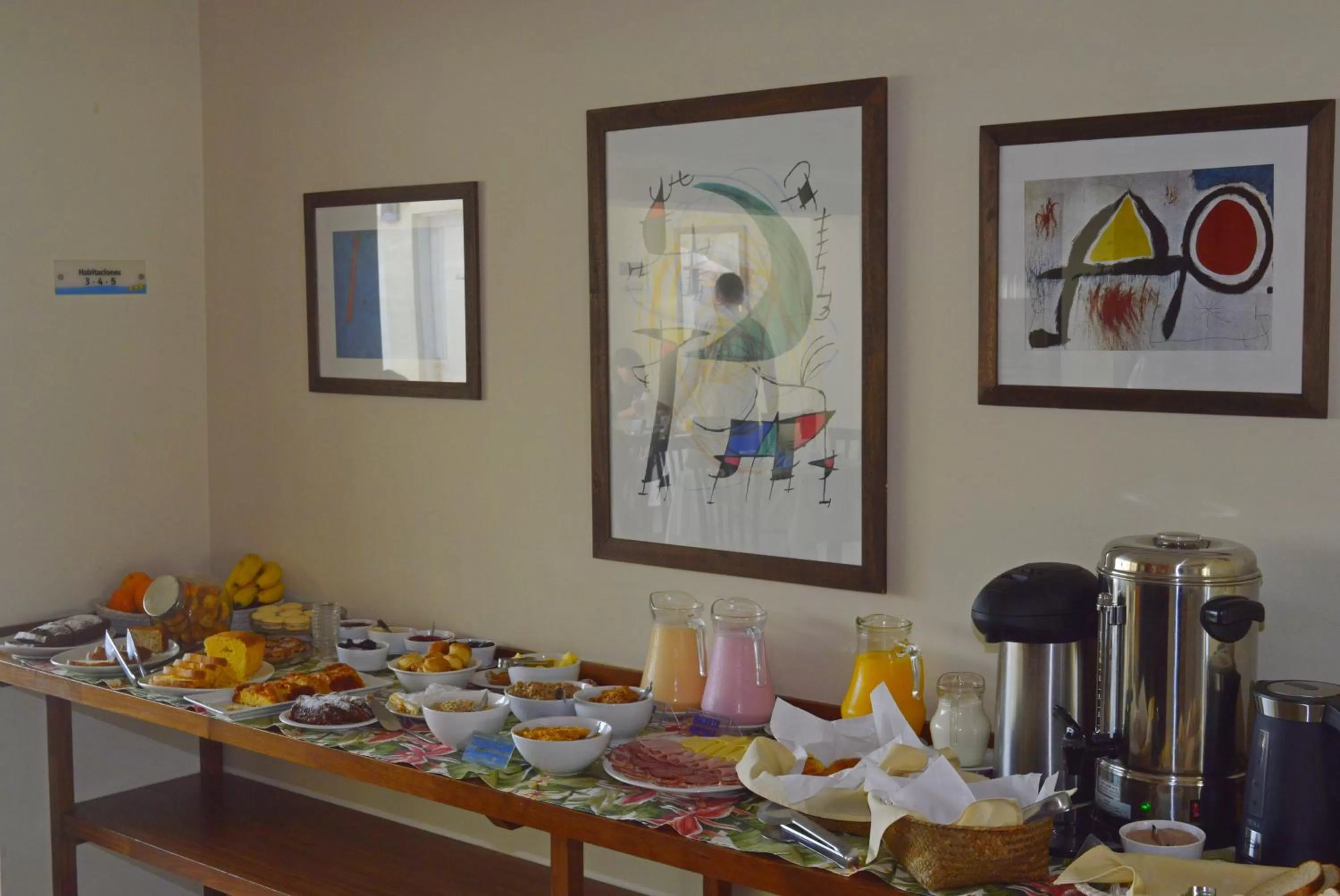 Buffet breakfast in Joan Miró Hotel