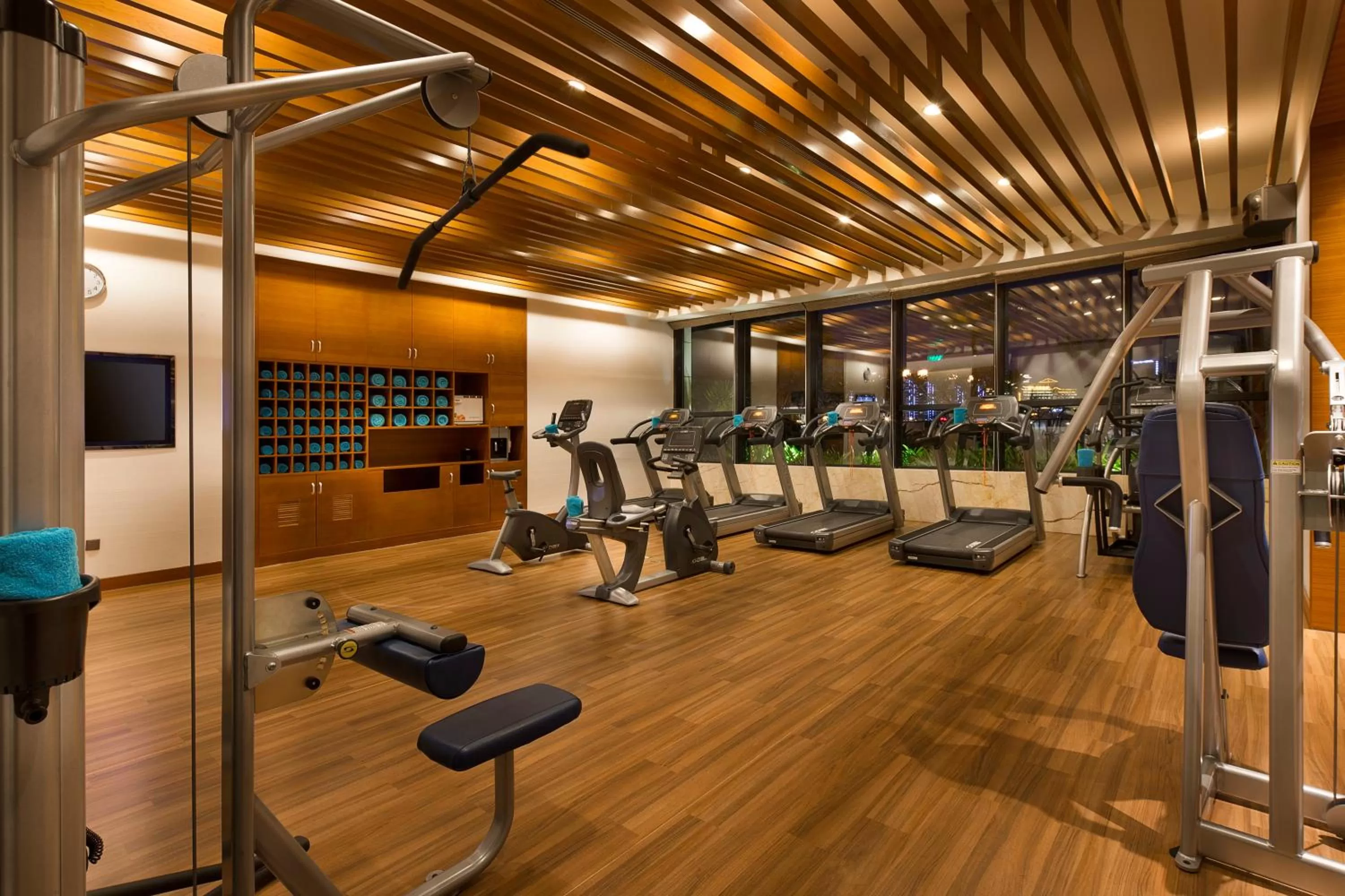 Fitness centre/facilities in Crowne Plaza Sanya City Center by IHG