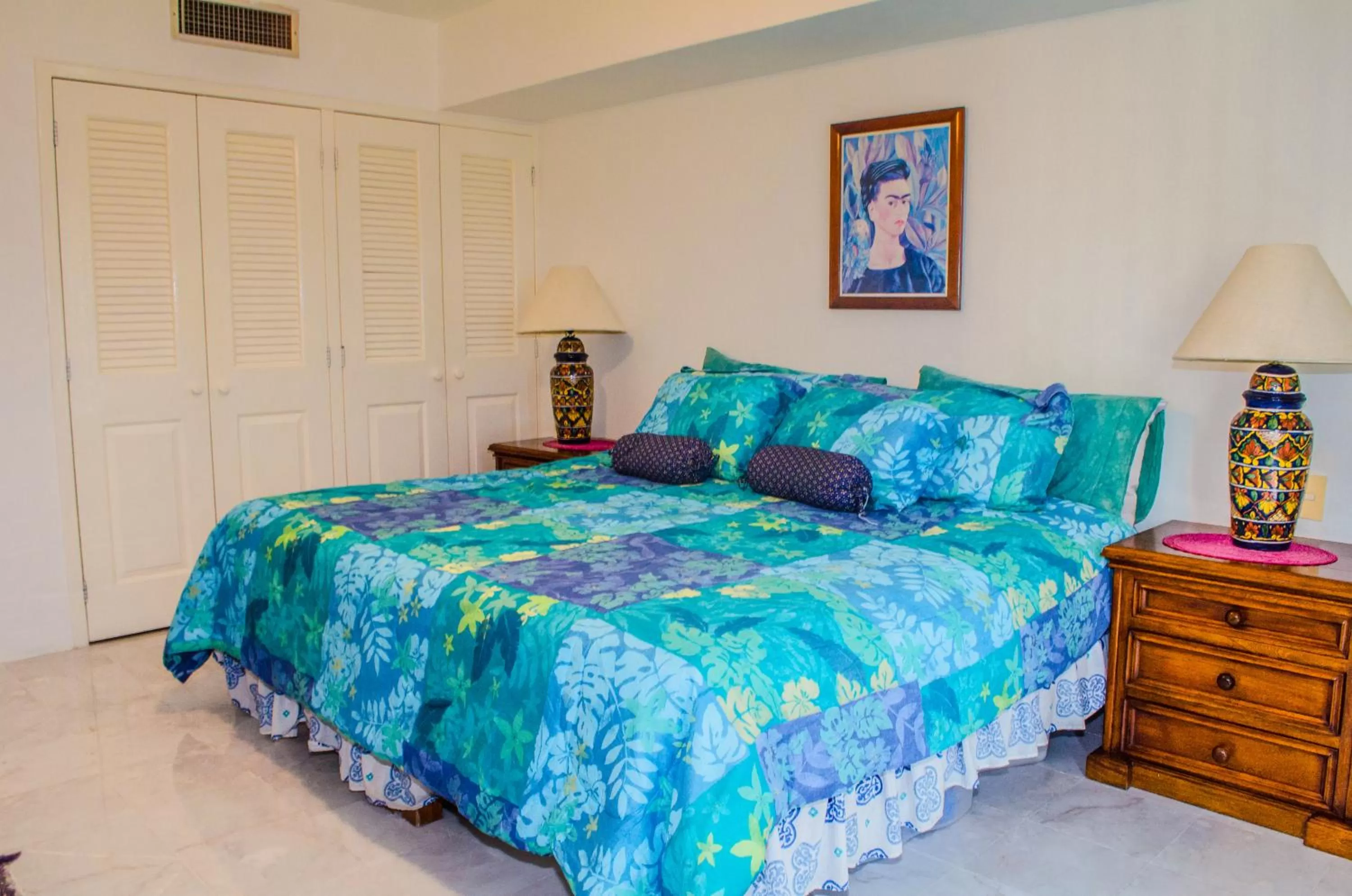 Bed in ENNA INN IXTAPA DEPARTAMENTOS ViSTA AL MAR