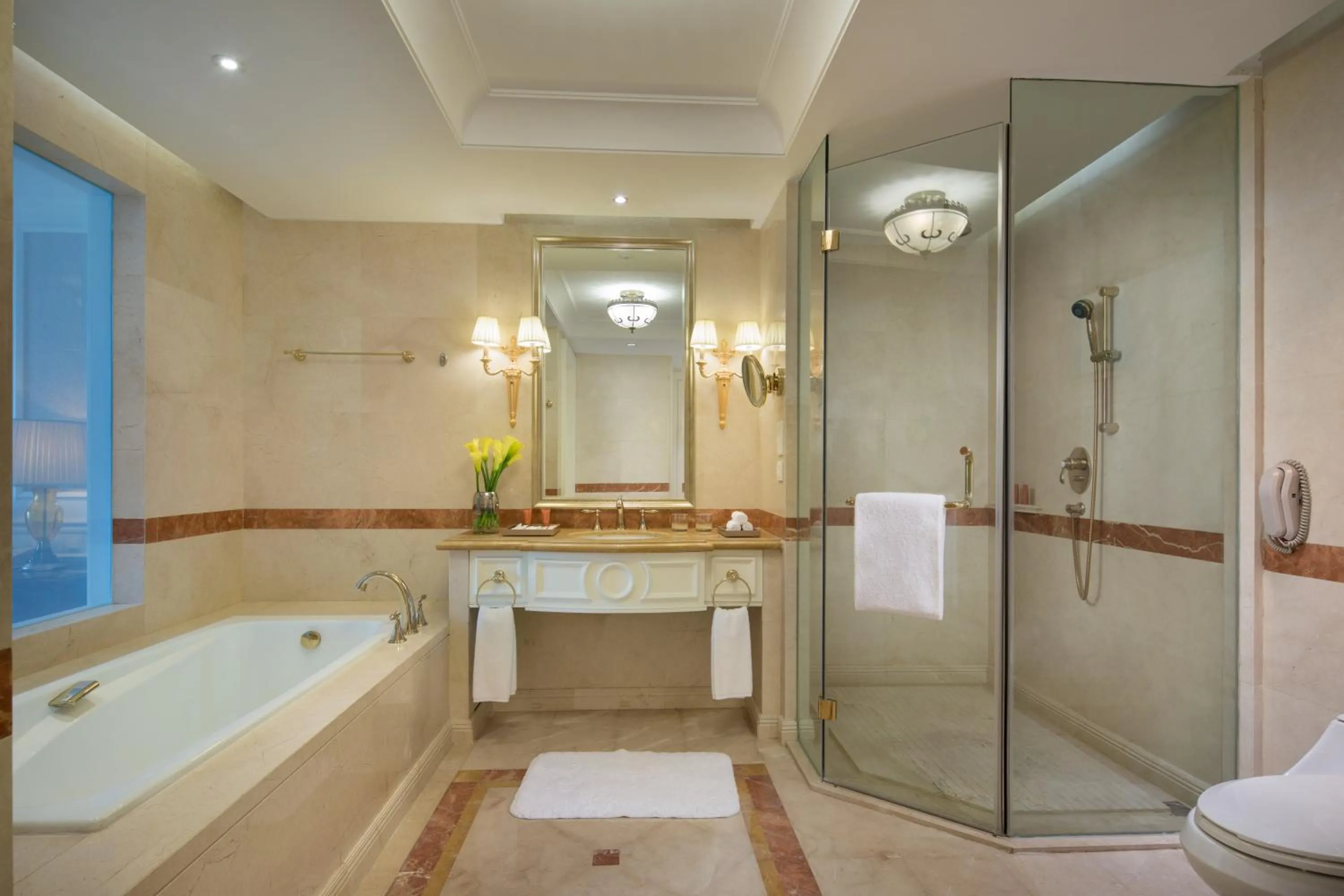 Shower in Crowne Plaza Ocean Spring Resort by IHG