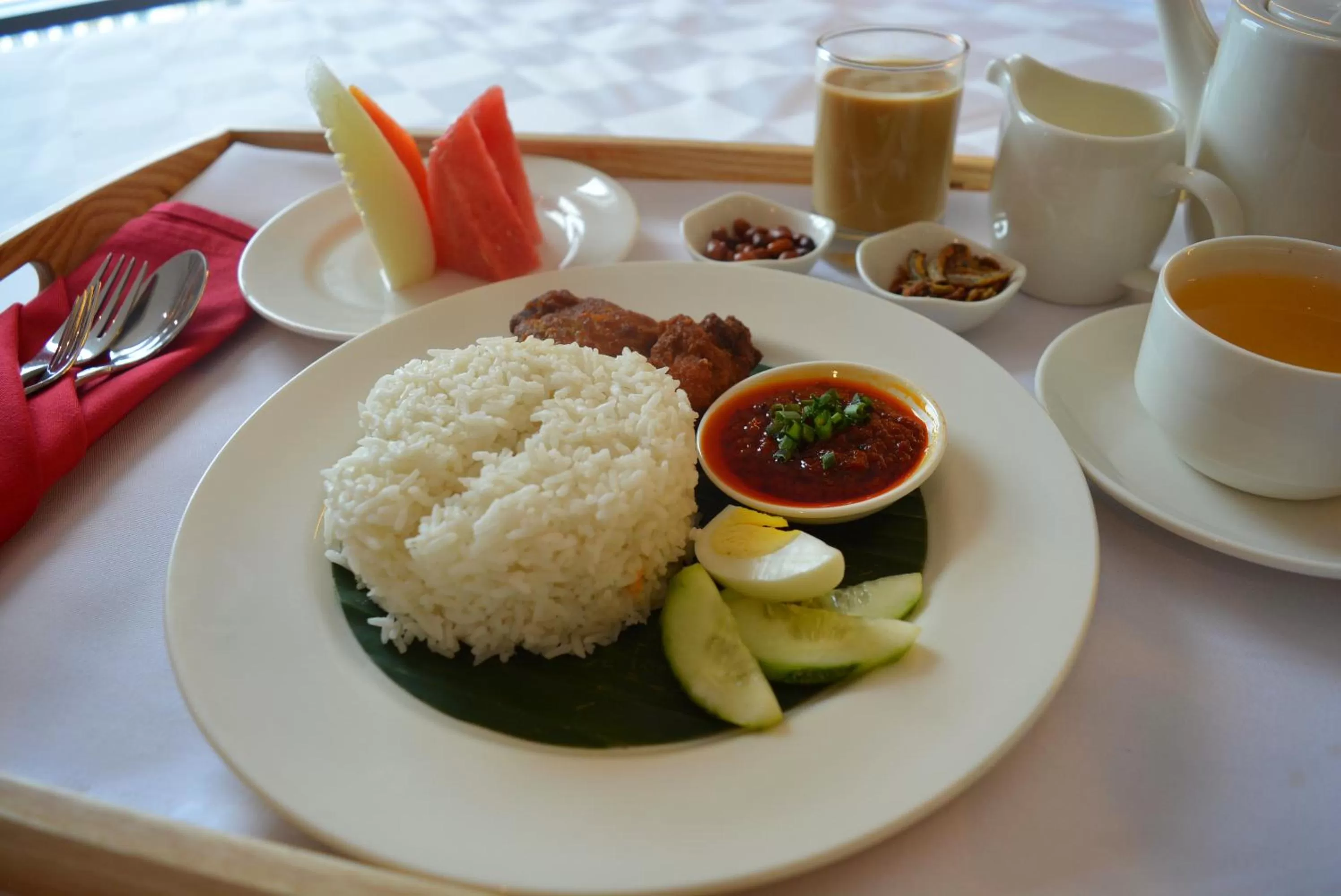 Asian breakfast in Noble Resort Hotel Melaka 马六甲诺铂度假酒店