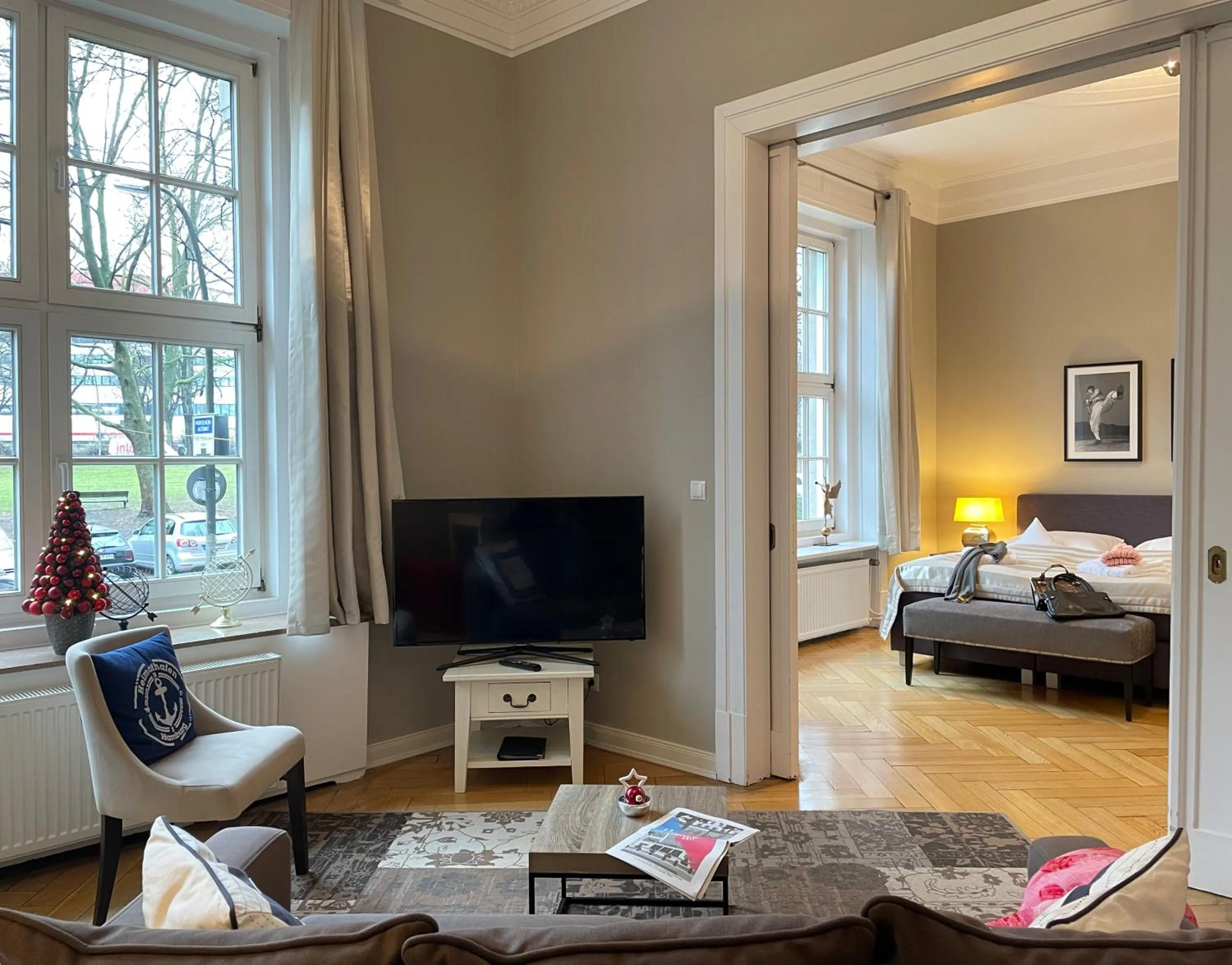 Living room, Bed in Hotel Wagner im Dammtorpalais