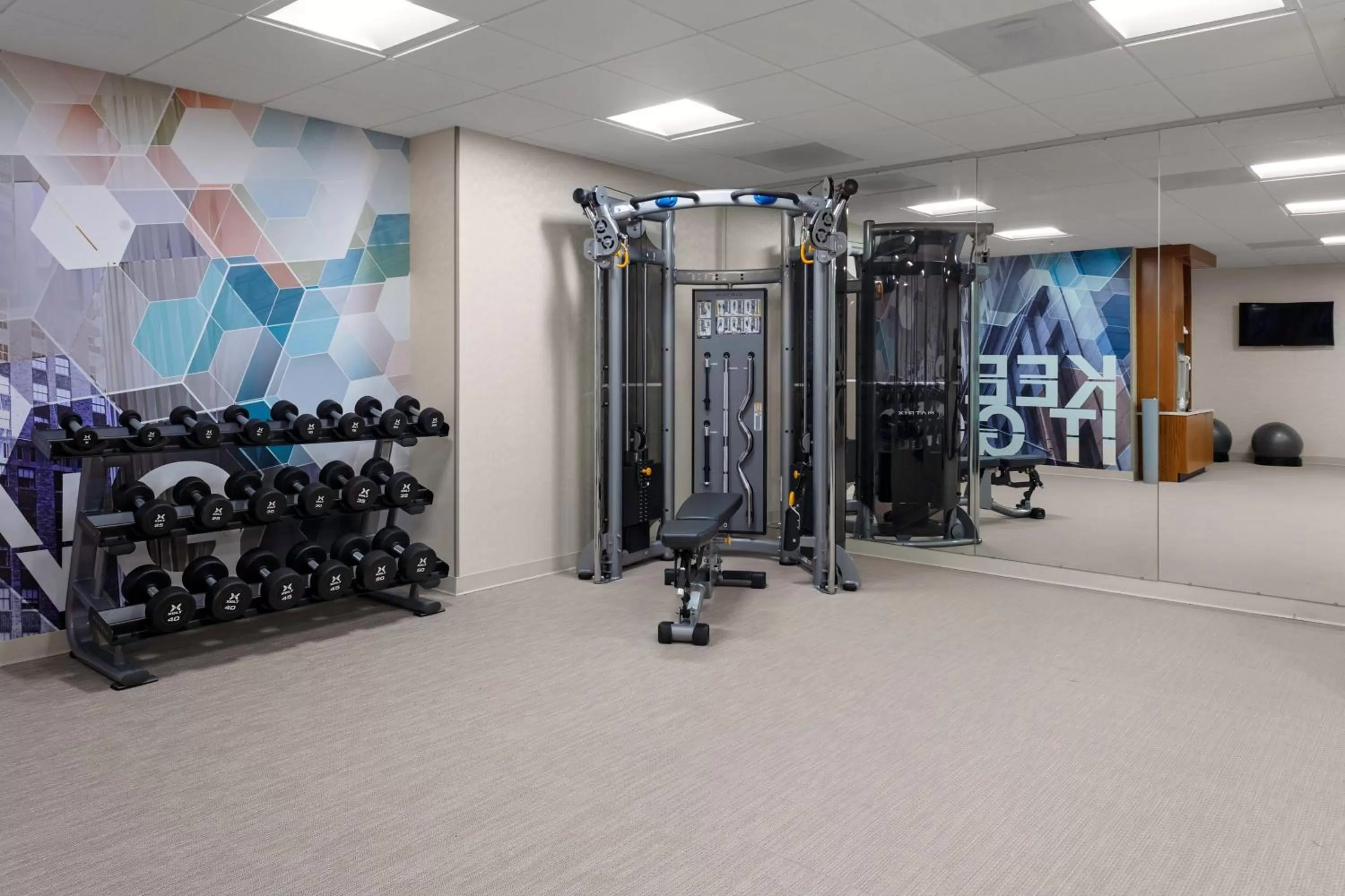 Fitness centre/facilities in SpringHill Suites by Marriott Beaufort
