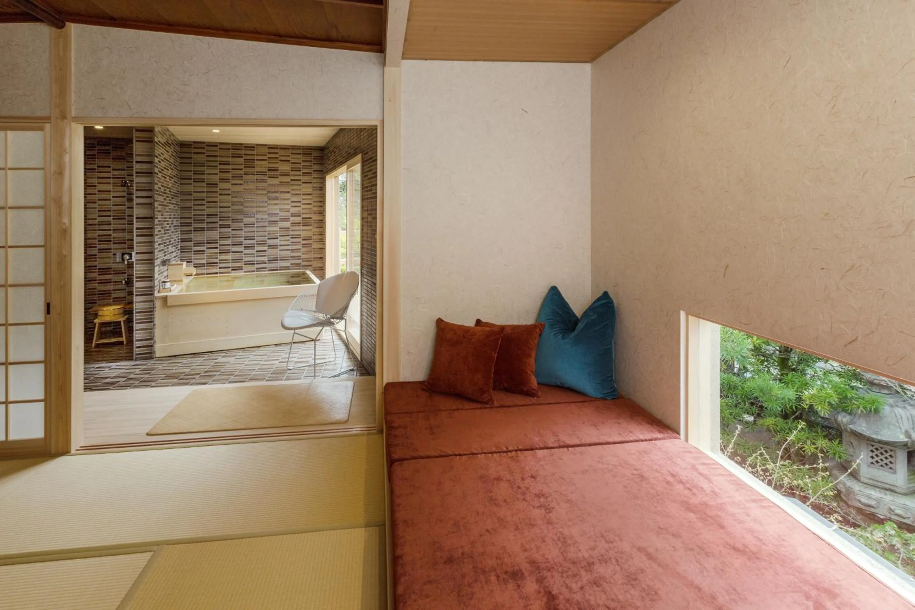 Bed in Kyoto Nanzenji Ryokan Yachiyo Established in 1915