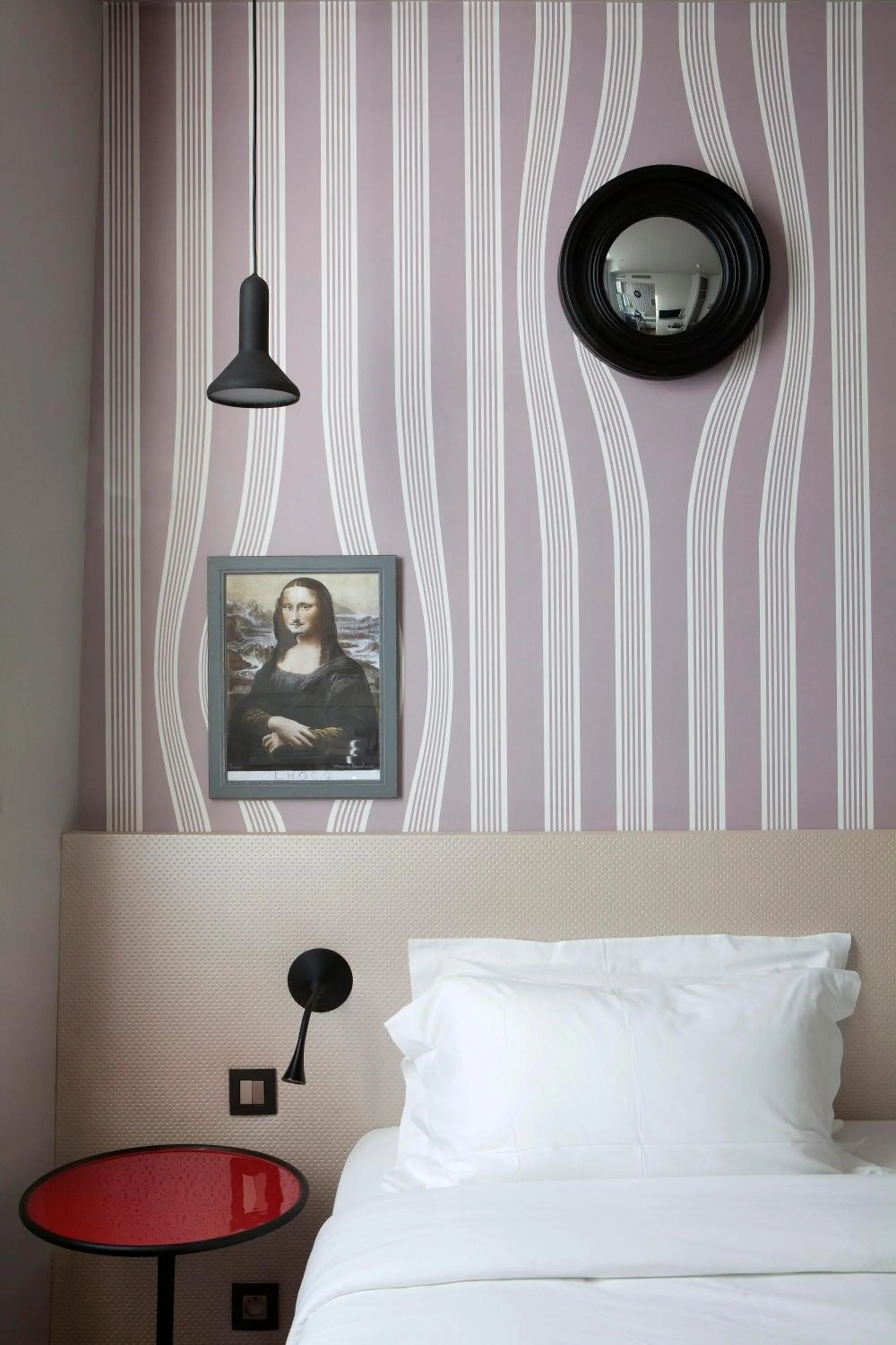 Bed in Georgette Hôtel & Restaurant