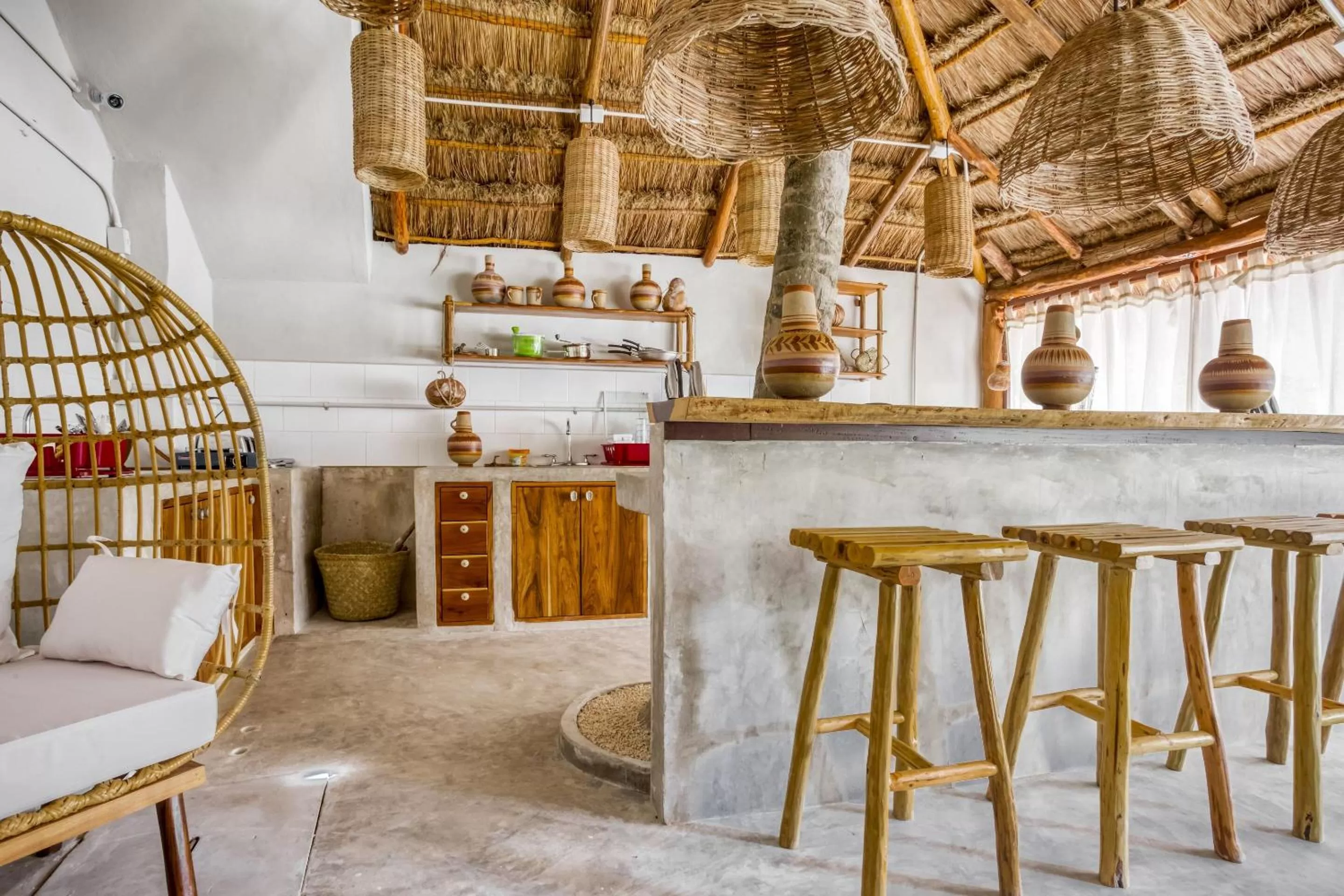 kitchen in Selina Tulum