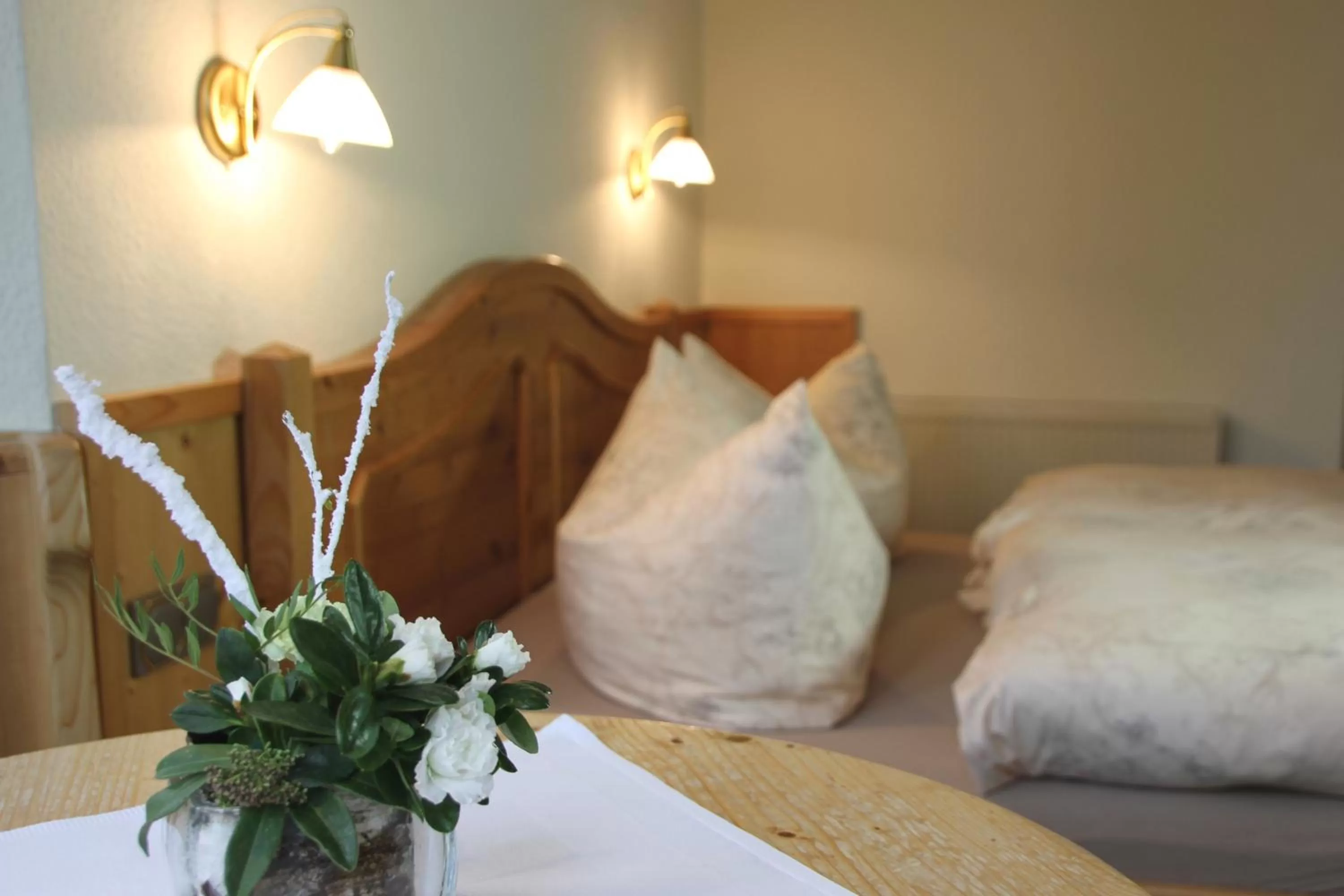 Bed in Vergissmeinnicht