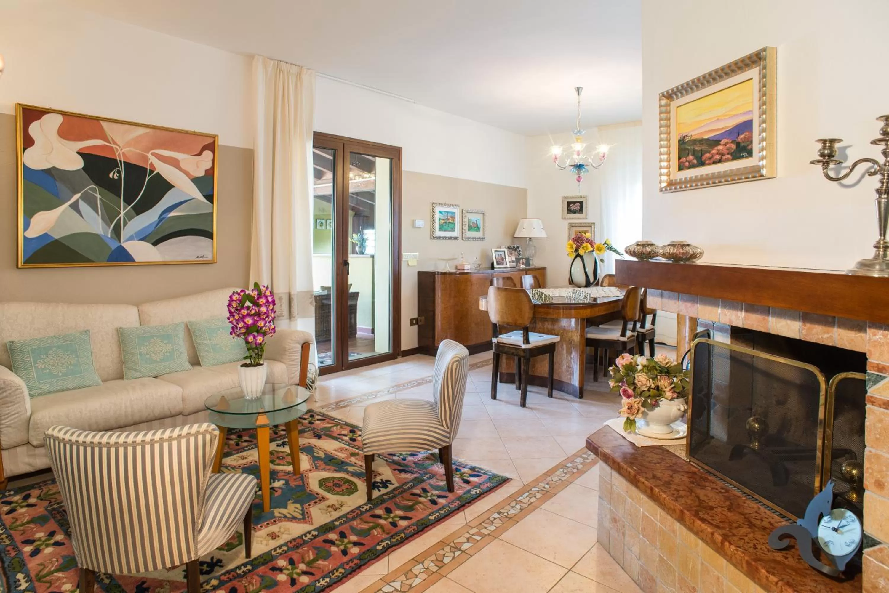 Communal lounge/ TV room, Seating Area in B&B La Valle