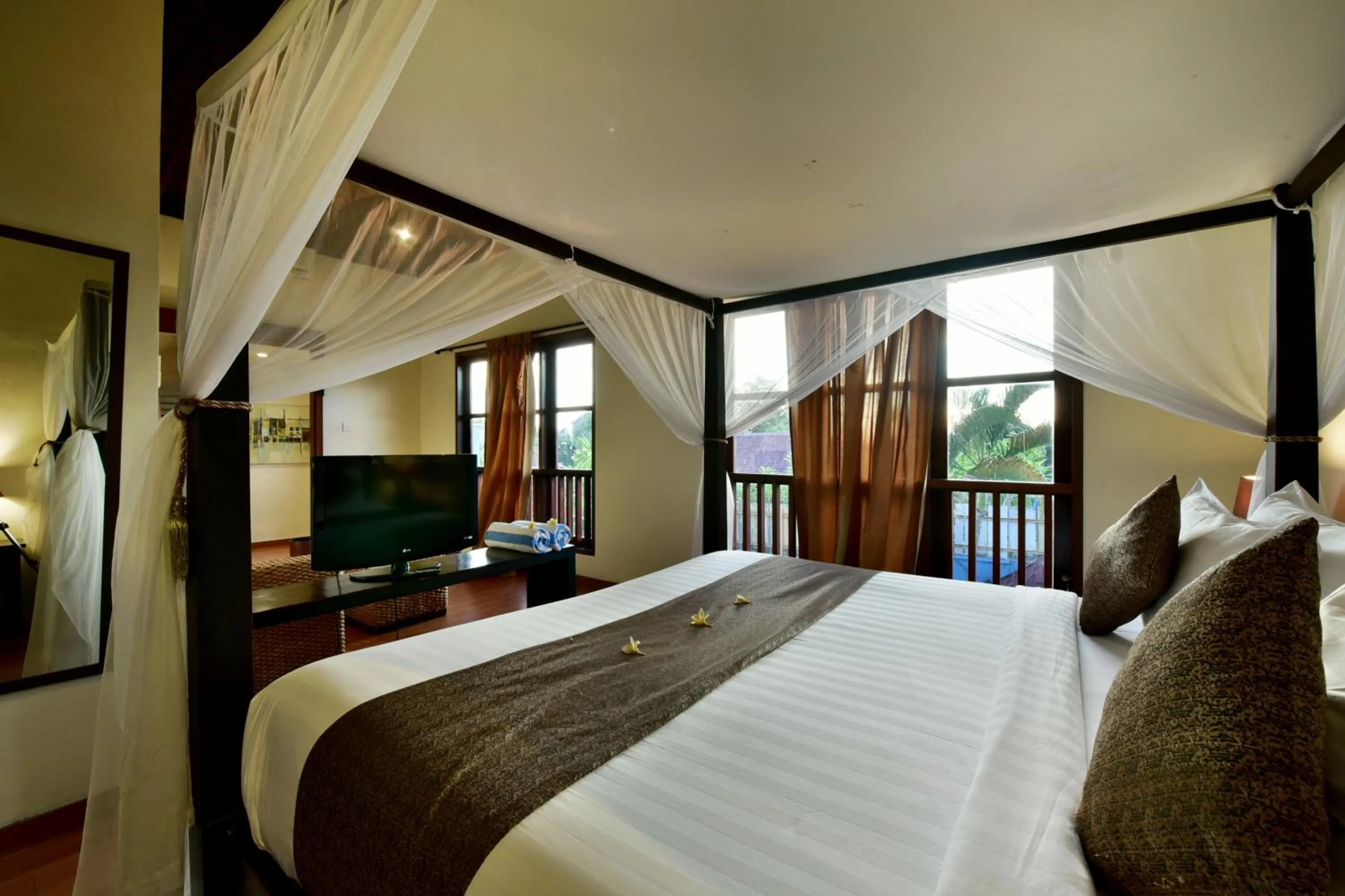 Bed in The Khayangan Dreams Villa Umalas