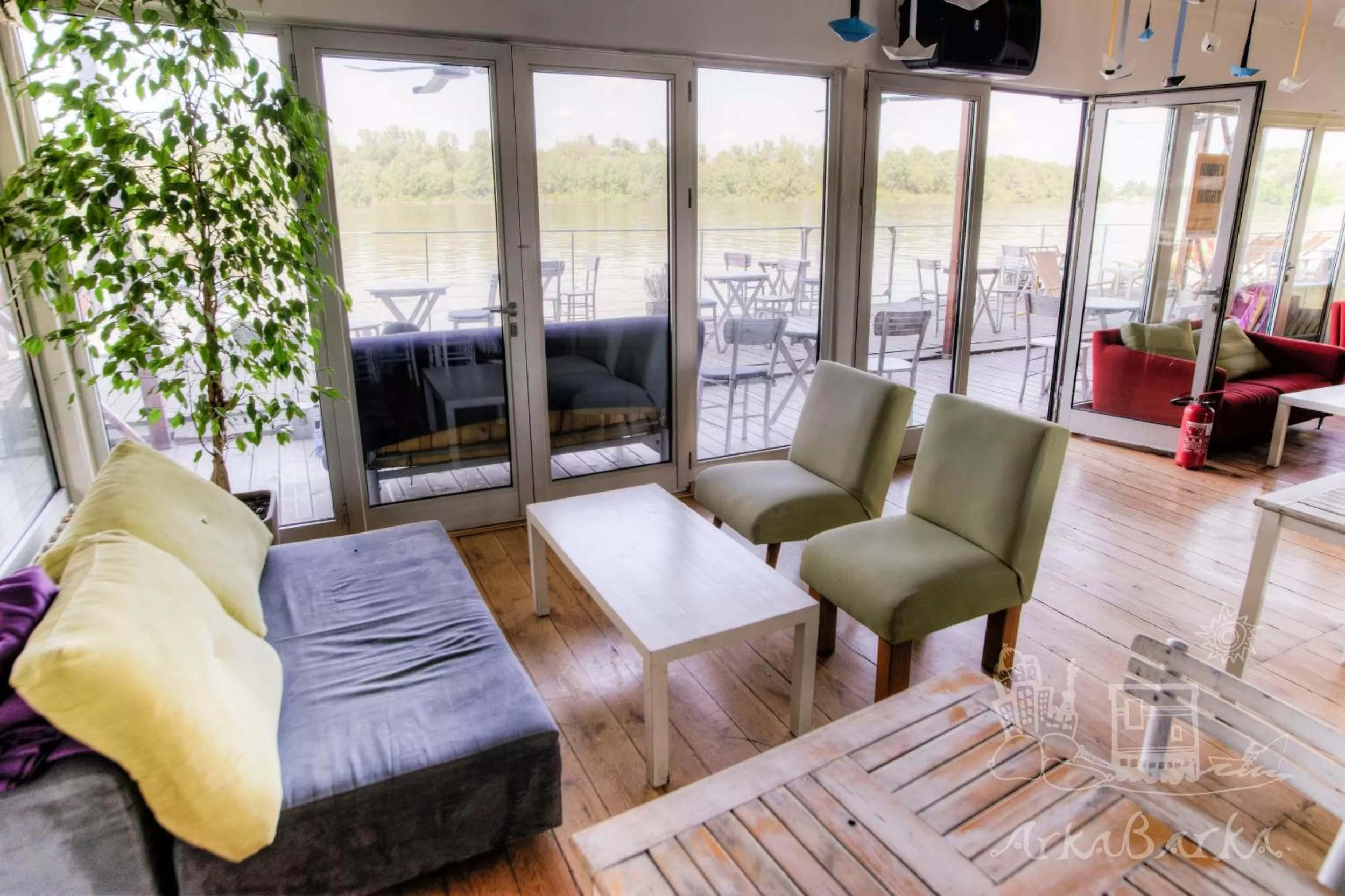 Spring, Seating Area in ArkaBarka 2- Floating Dream Rooms and Apartments