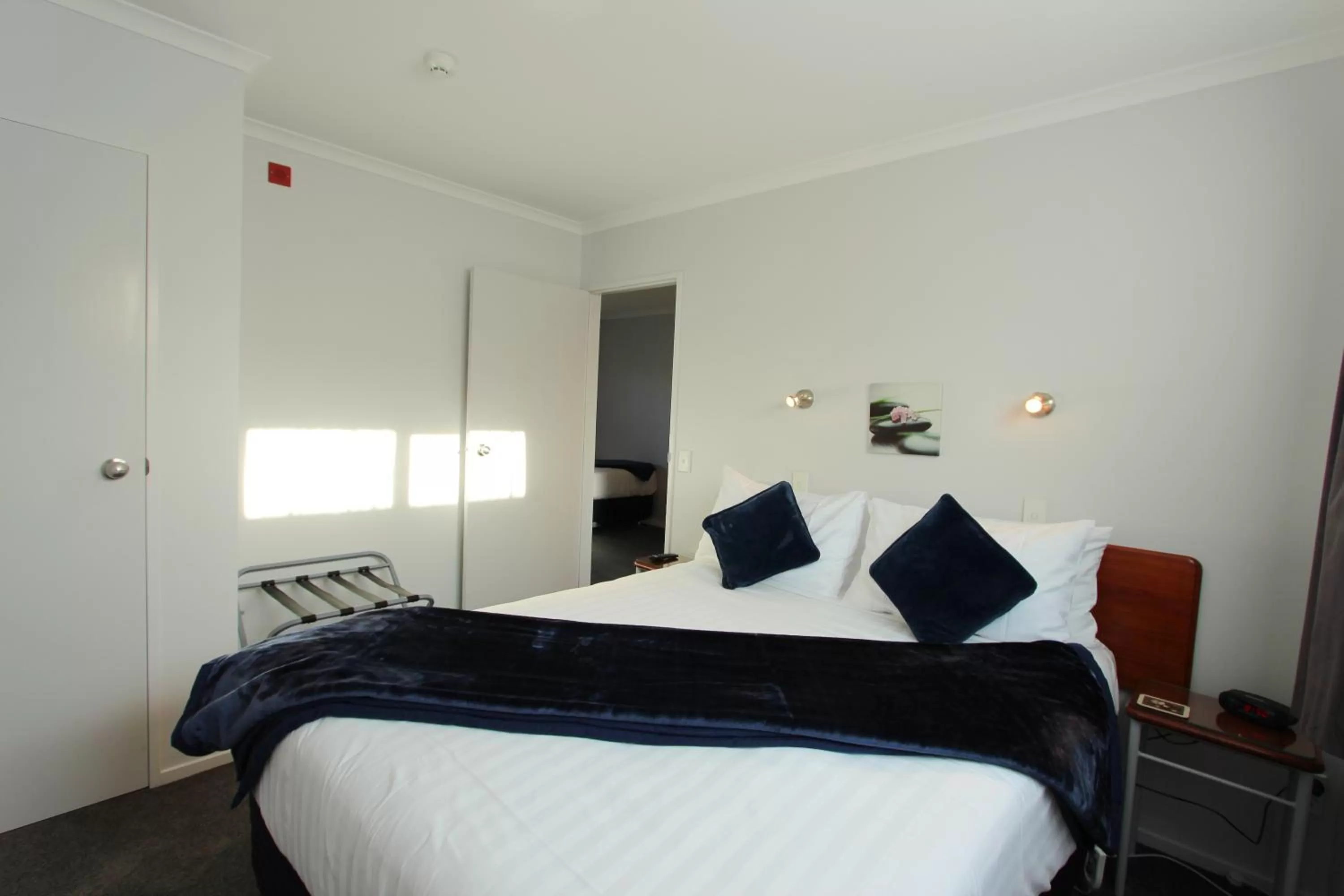 Bed in BK's Magnolia Motor Lodge