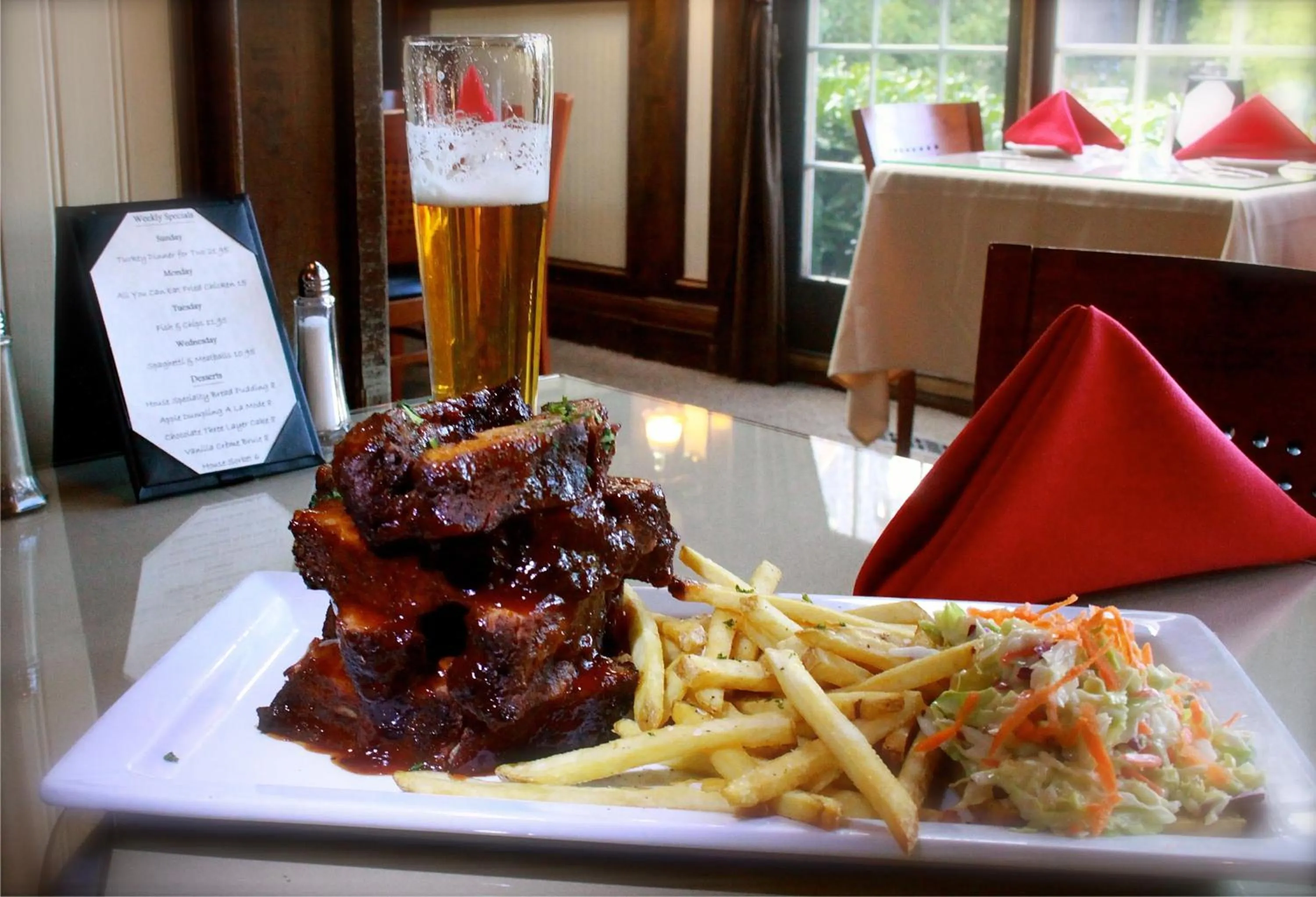Food close-up in Saddleback Inn at Lake Arrowhead