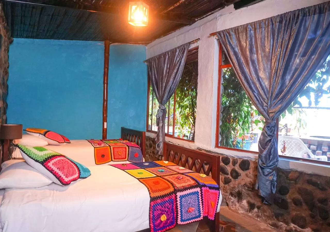 Bed in Spa Hosteria Miramelindo