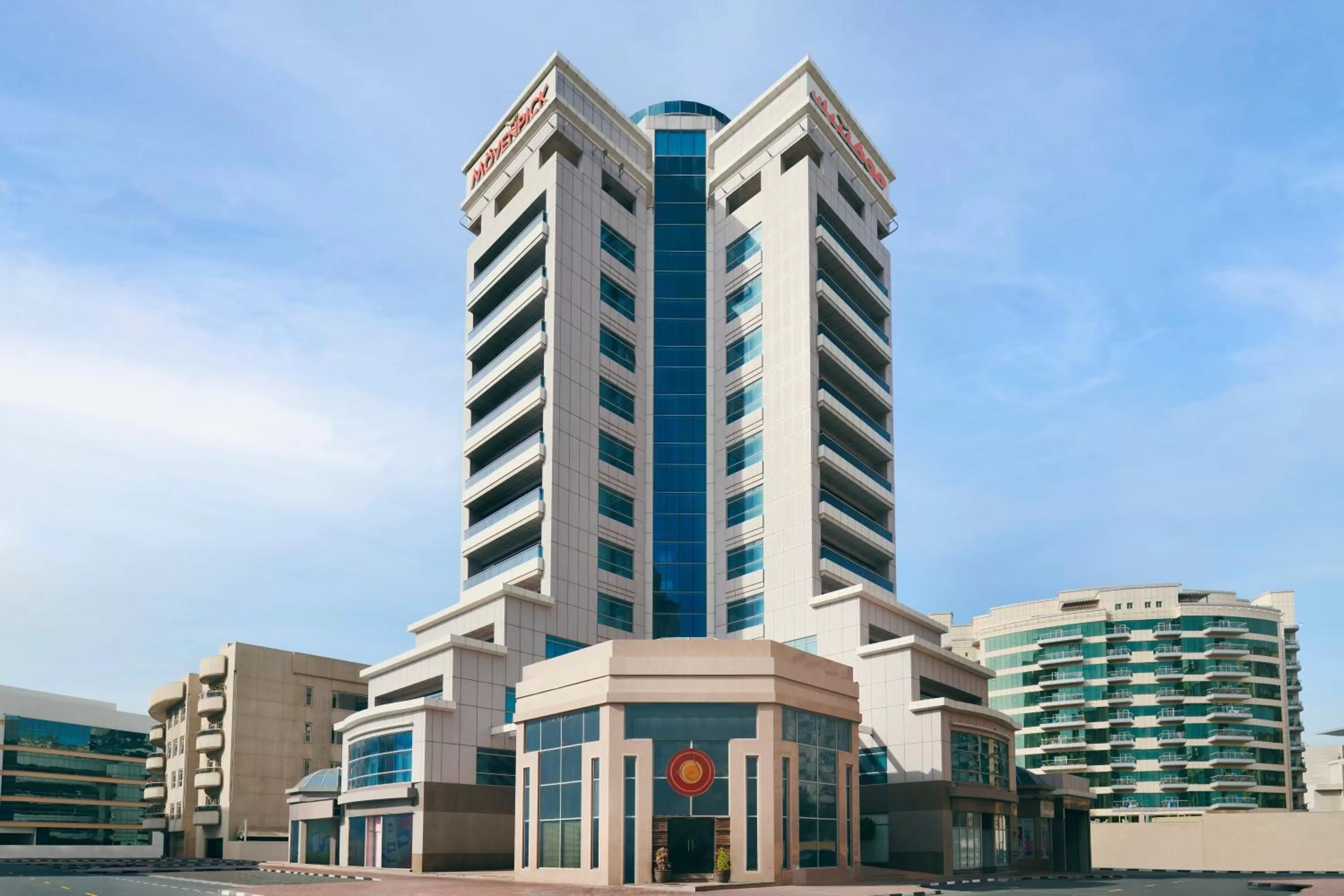 Property building in Mövenpick Hotel & Apartments Bur Dubai