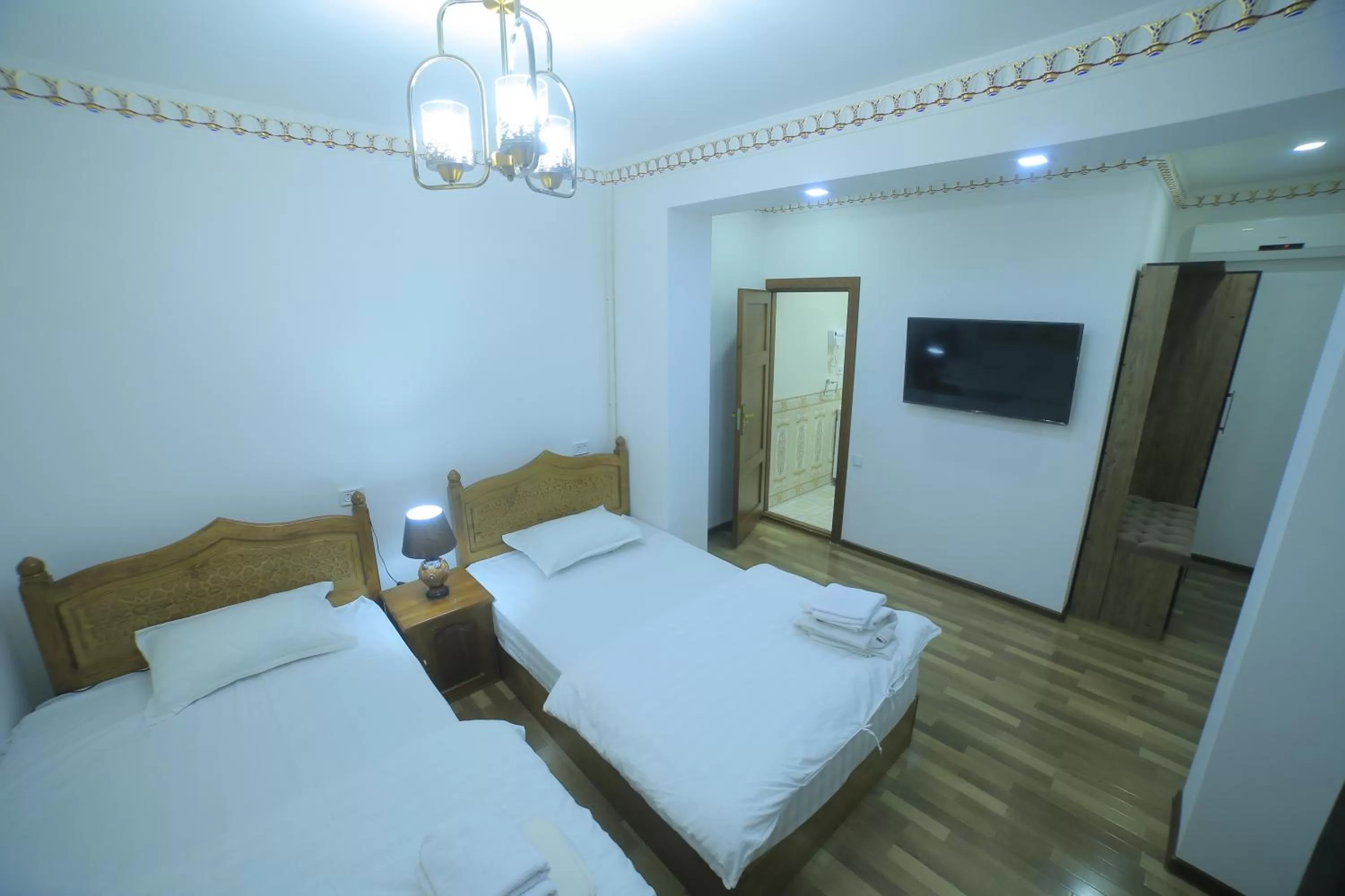 Bed in Bukhara Baraka Boutique Hotel