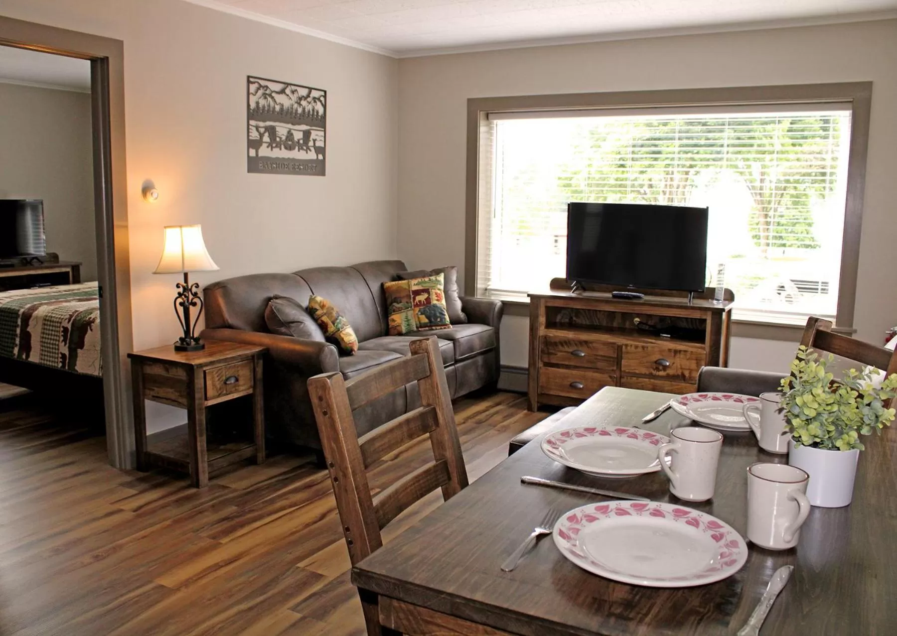 Bed in Bayside Resort, Lake George NY