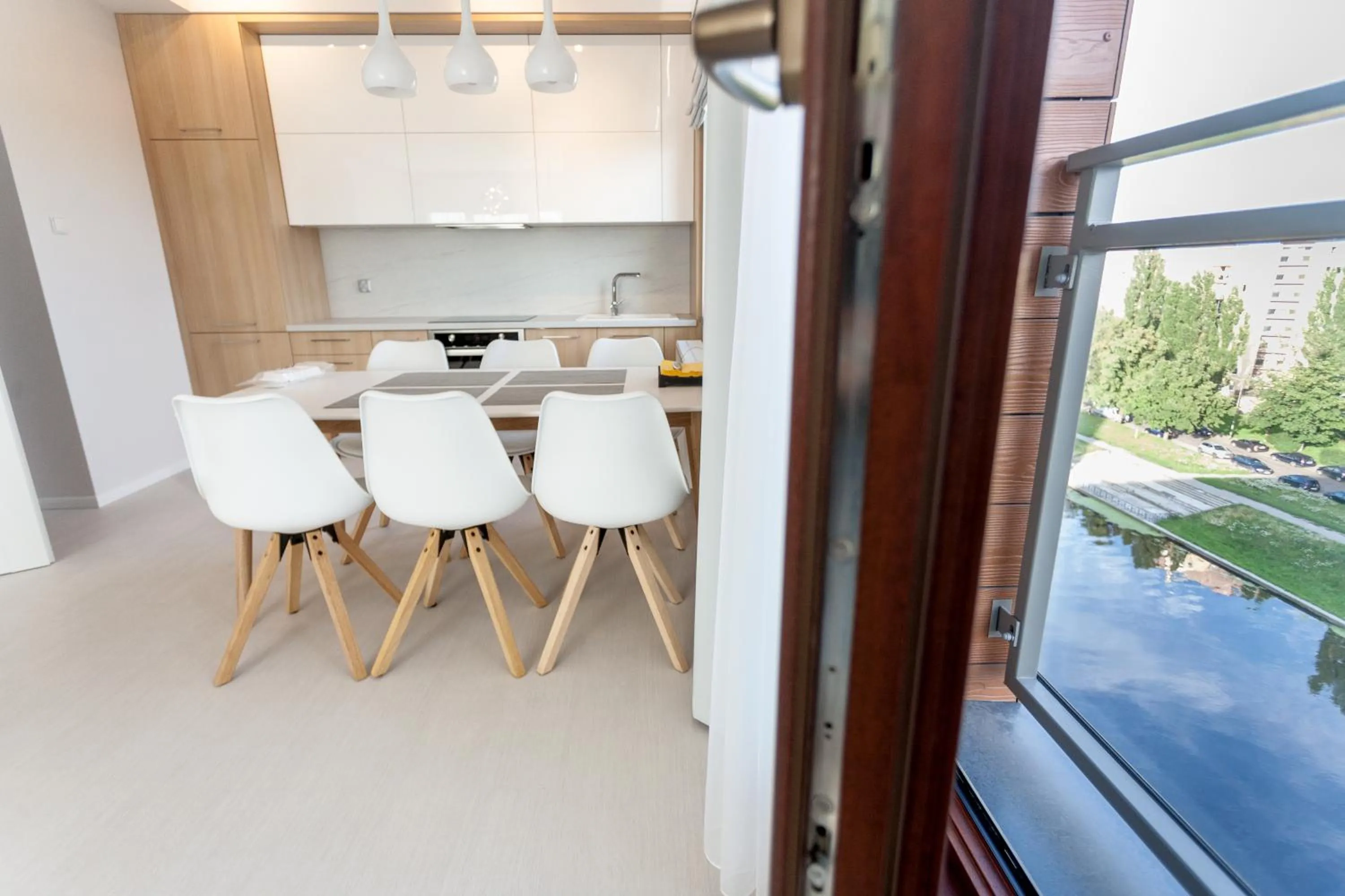 Kitchen or kitchenette in GRANO APARTMENTS Gdańsk Motława SPA & Wellness