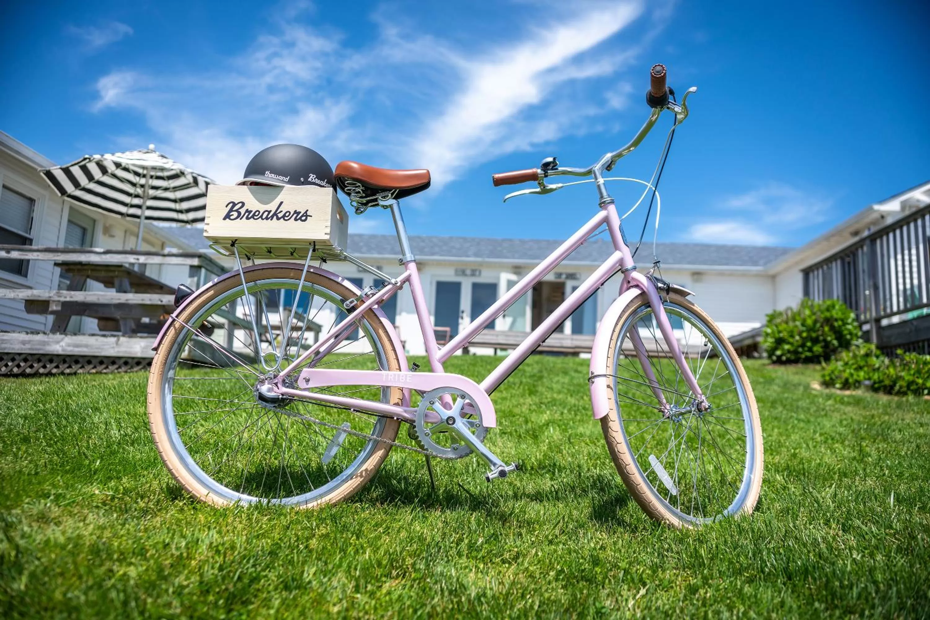 Cycling in Breakers Montauk
