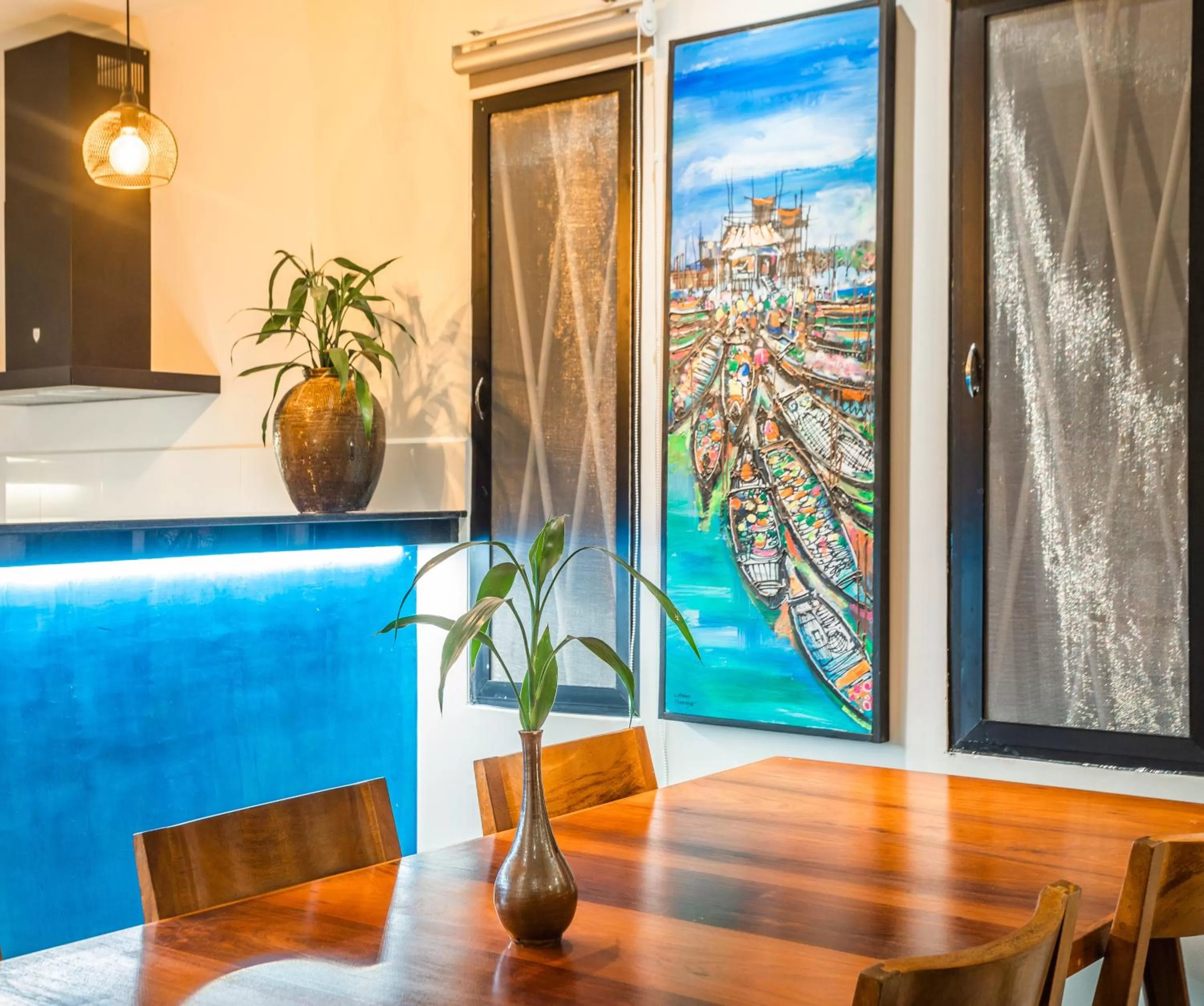 Decorative detail in Baahu Villa